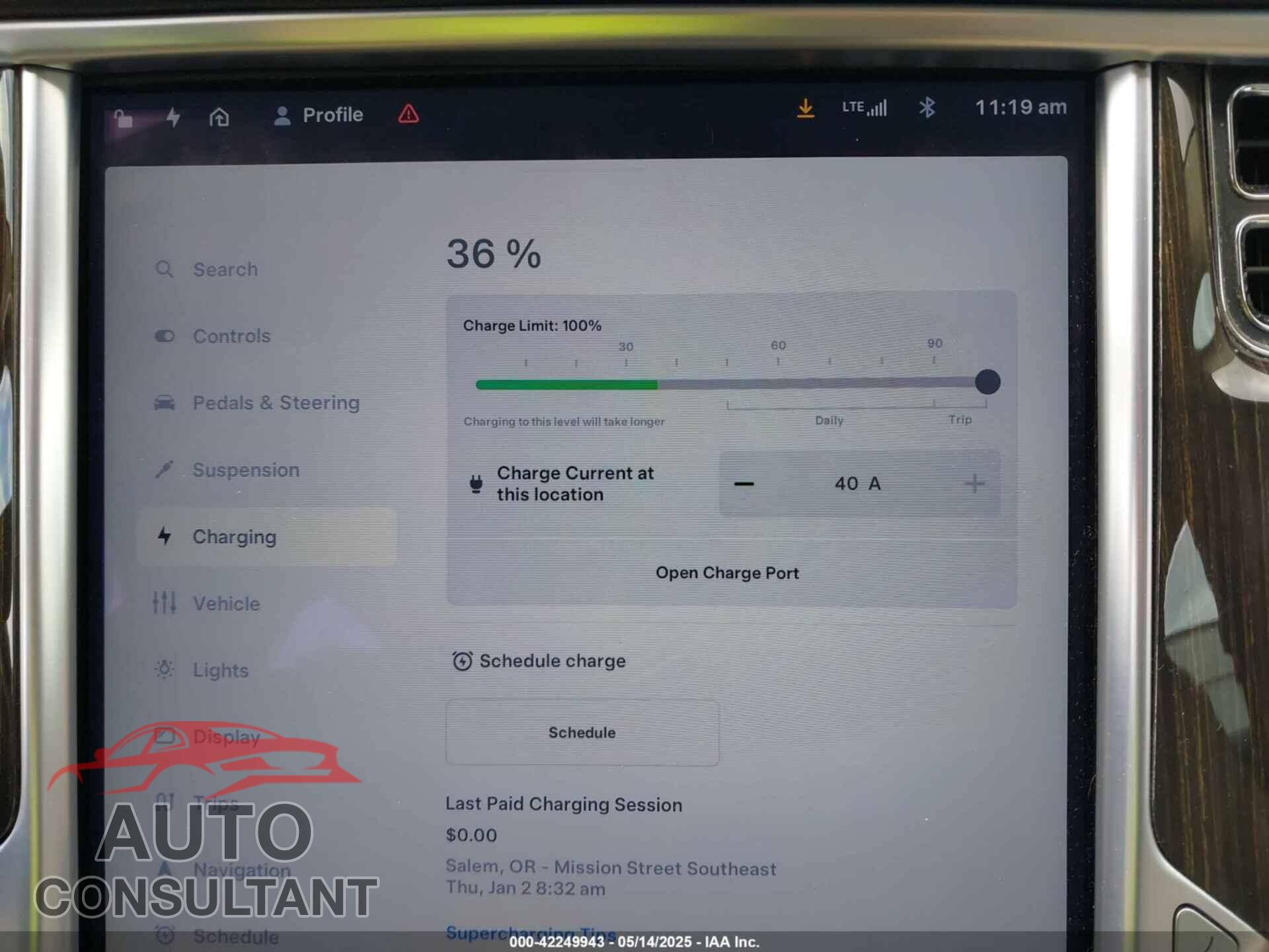 TESLA MODEL S 2013 - 5YJSA1CN1DFP05559