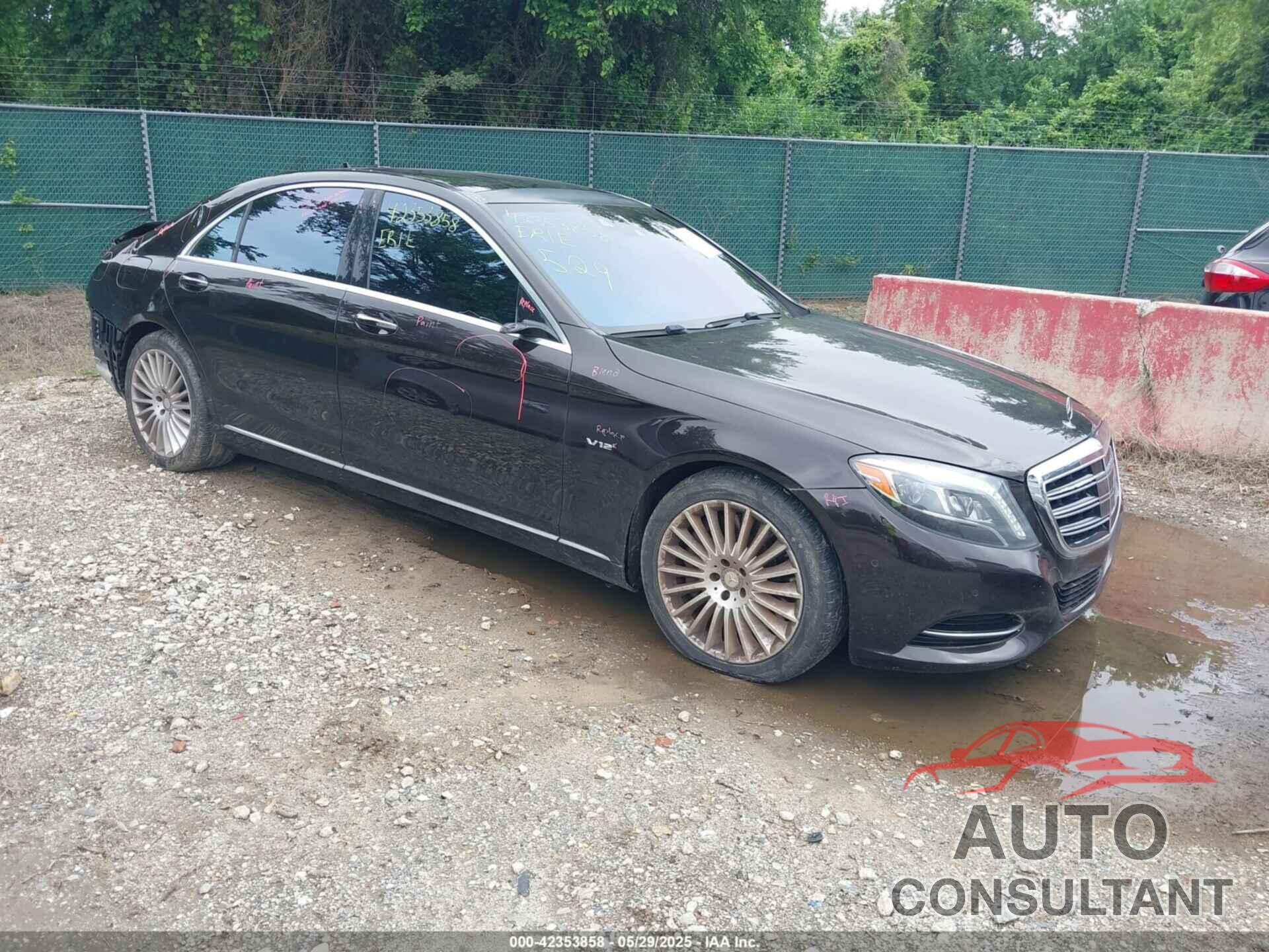 MERCEDES-BENZ S 600 2015 - WDDUG7GB6FA112520