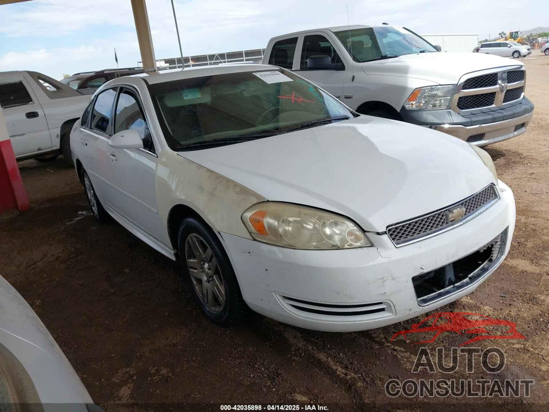 CHEVROLET IMPALA 2013 - 2G1WG5E36D1197328