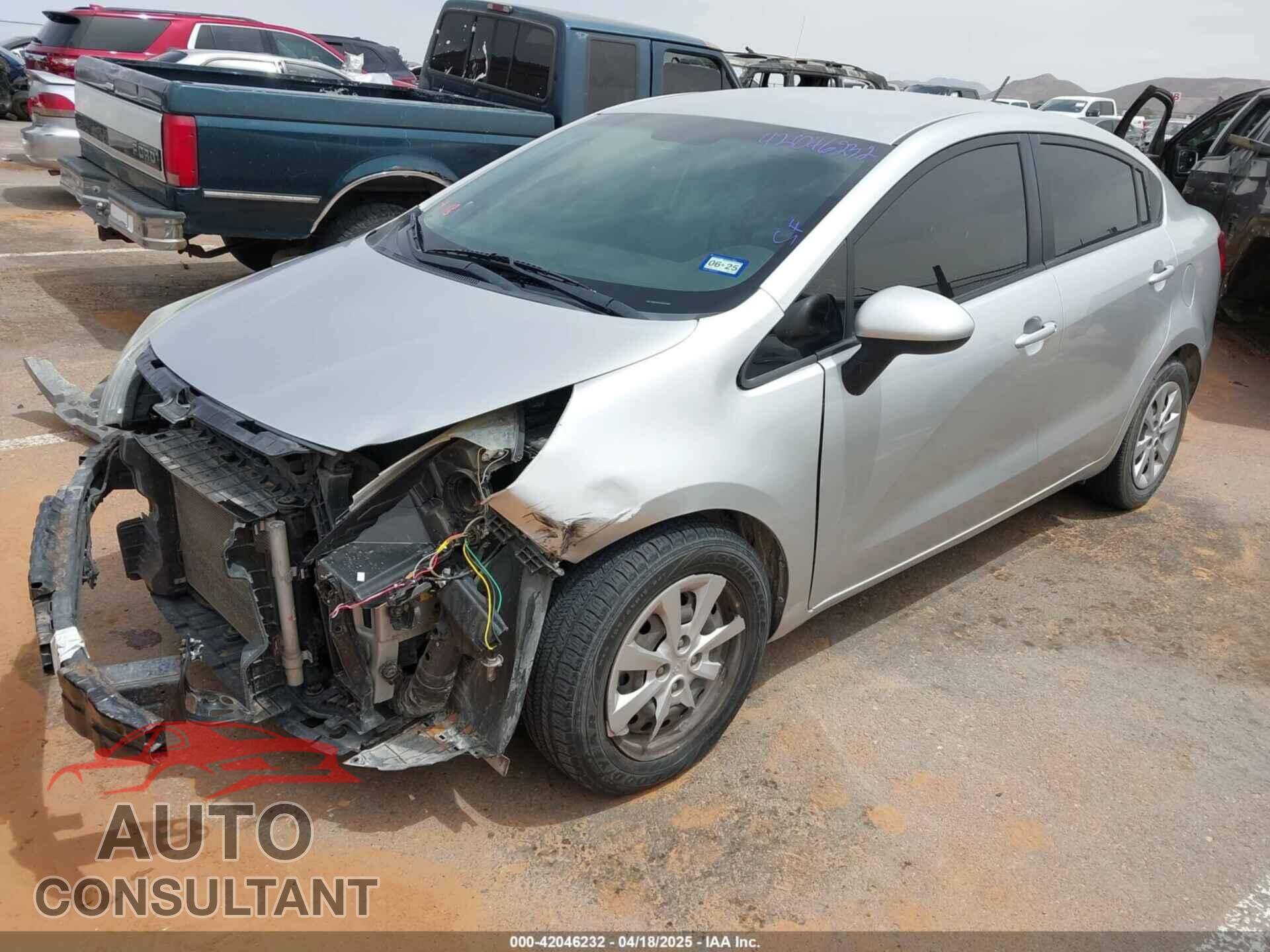 KIA RIO 2013 - KNADM4A35D6279015