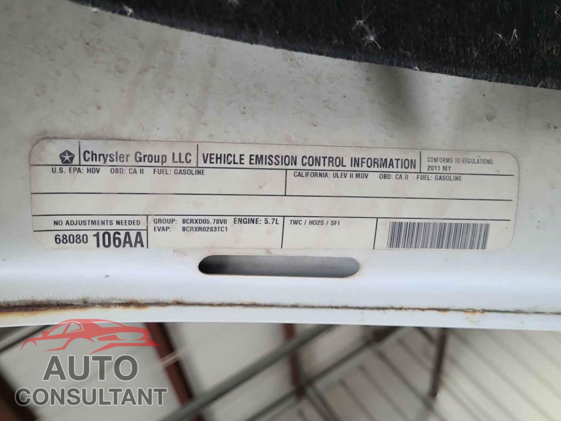 DODGE RAM 2500 2011 - 3D7TT2CT6BG618482
