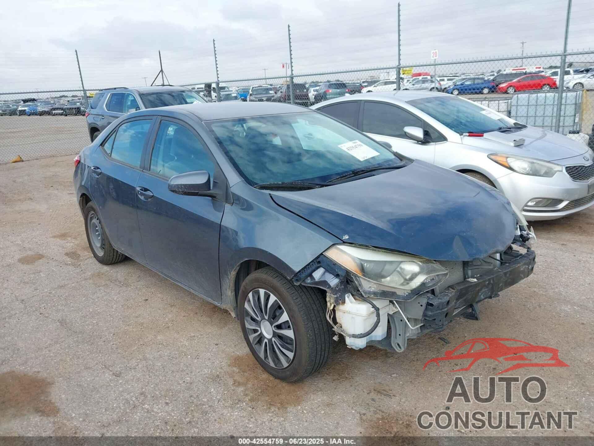 TOYOTA COROLLA 2014 - 5YFBURHE5EP178047