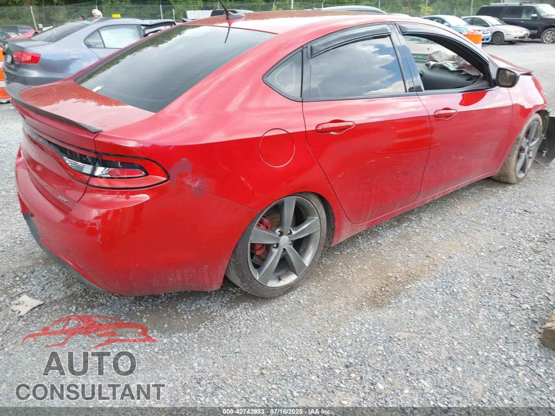 DODGE DART 2015 - 1C3CDFEB3FD205607