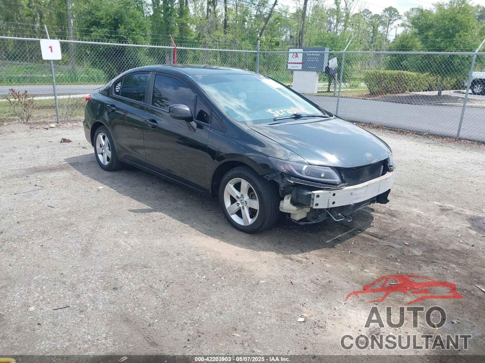 HONDA CIVIC 2013 - 2HGFB2F51DH506555