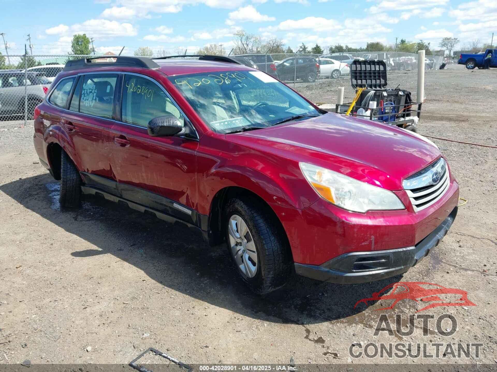 SUBARU OUTBACK 2011 - 4S4BRBACXB1334550