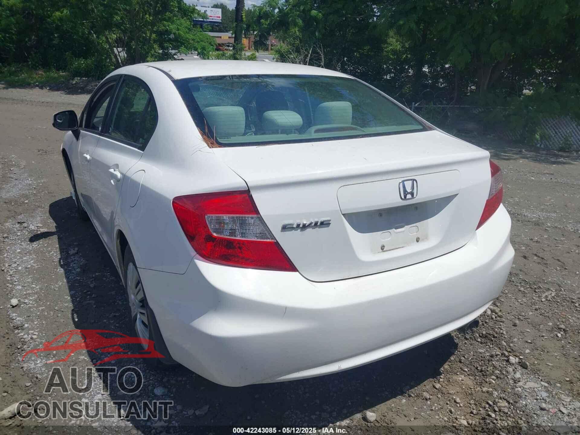 HONDA CIVIC 2012 - 19XFB2F52CE014528