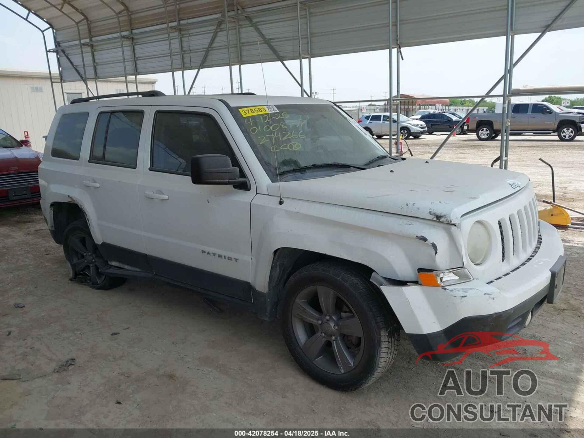 JEEP PATRIOT 2015 - 1C4NJPFA6FD274266