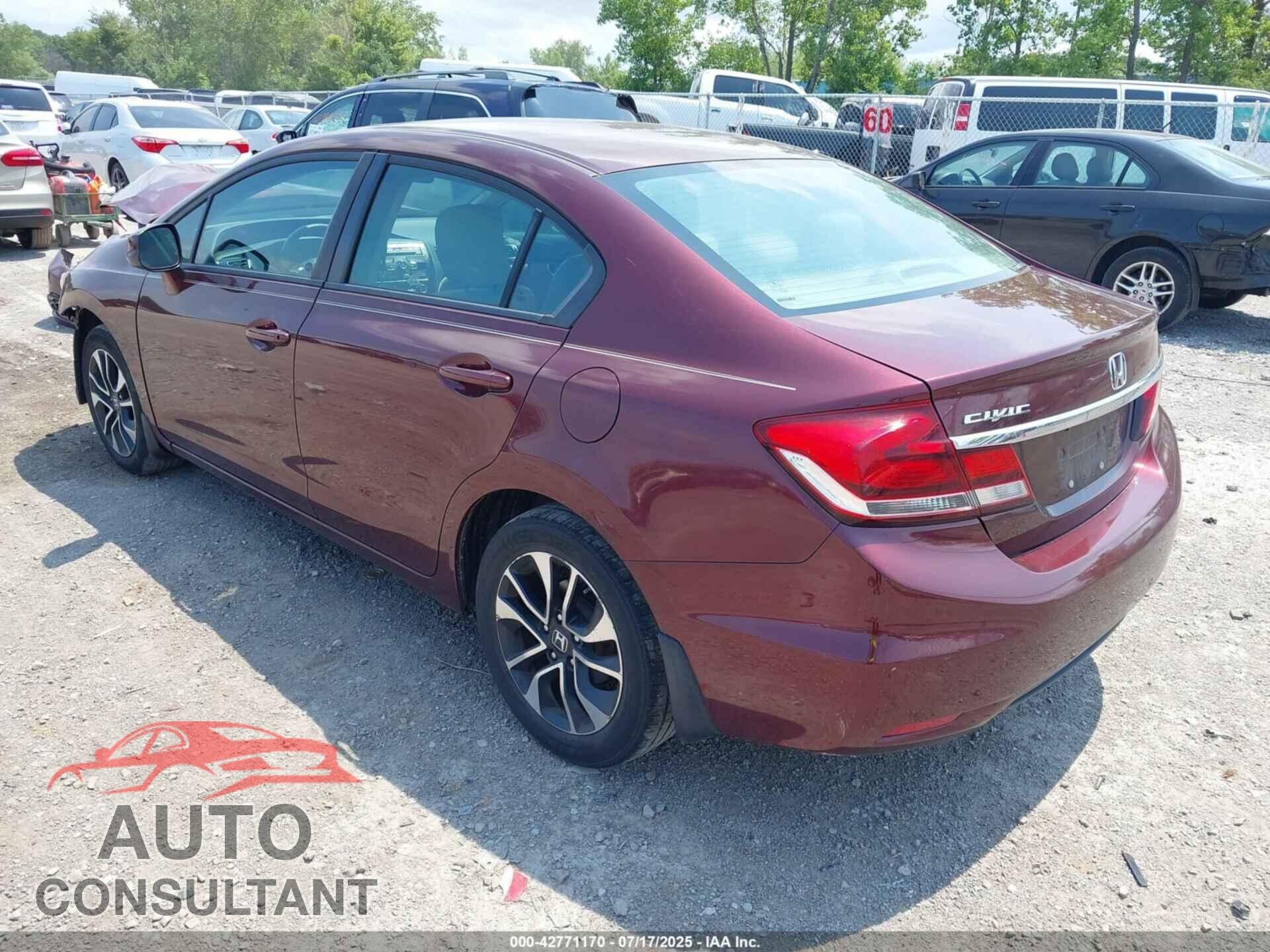 HONDA CIVIC 2013 - 19XFB2F95DE076235