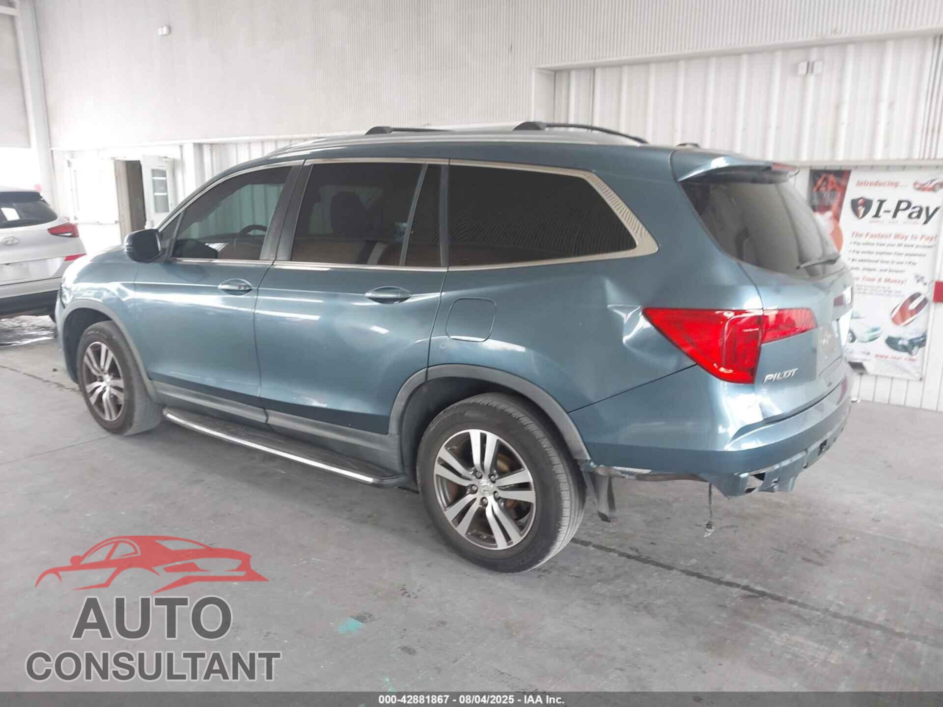 HONDA PILOT 2016 - 5FNYF5H51GB004875