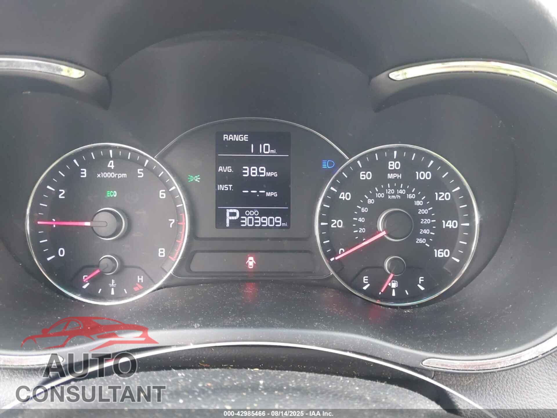 KIA FORTE 2016 - KNAFK4A65G5459940