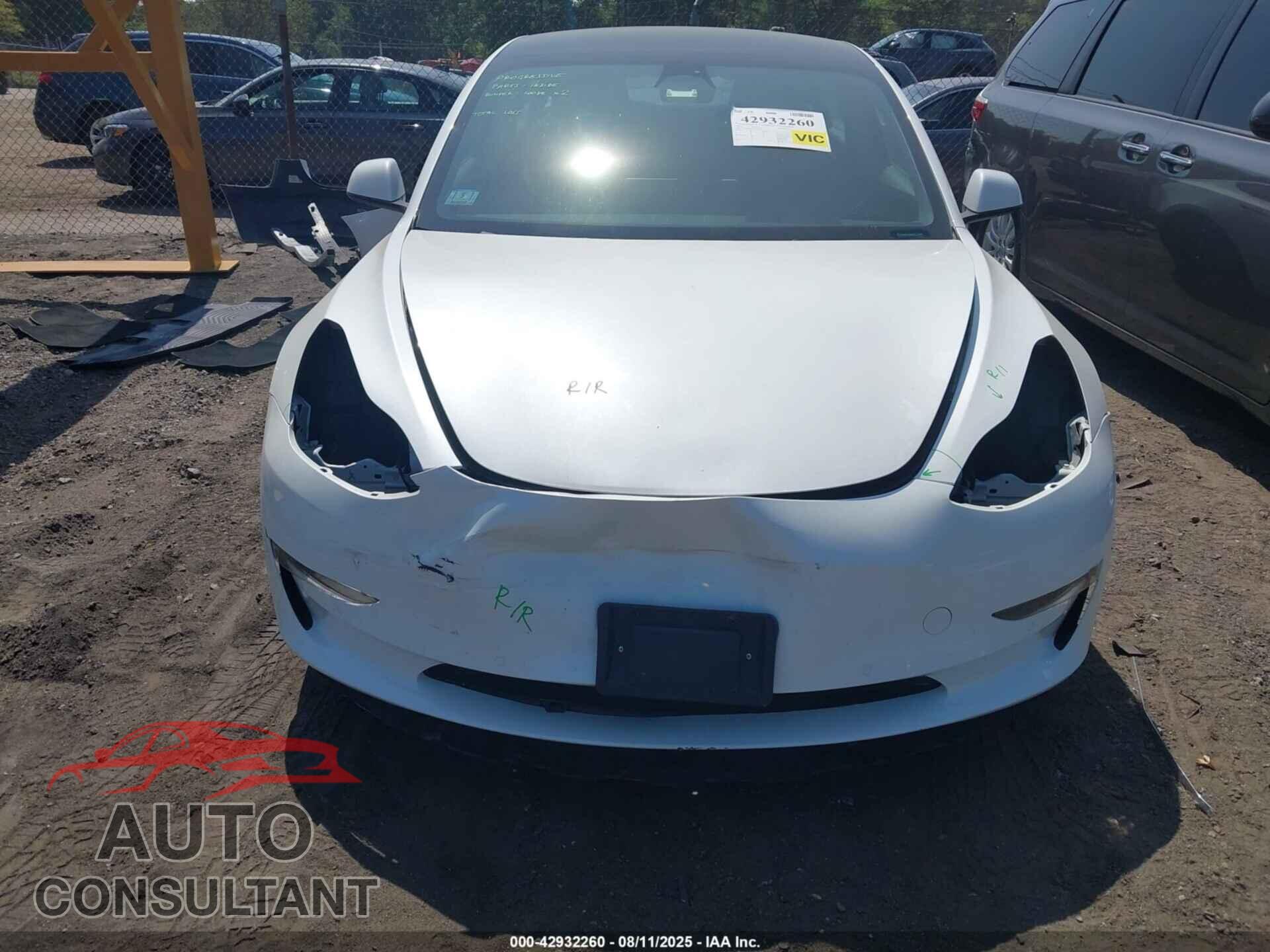 TESLA MODEL 3 2022 - 5YJ3E1EB0NF189742