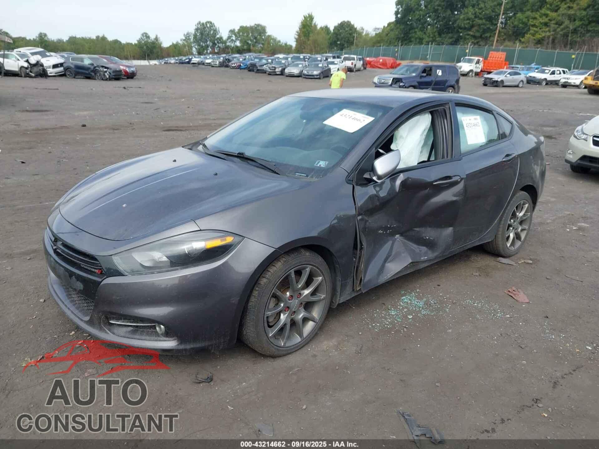 DODGE DART 2015 - 1C3CDFBB5FD120370