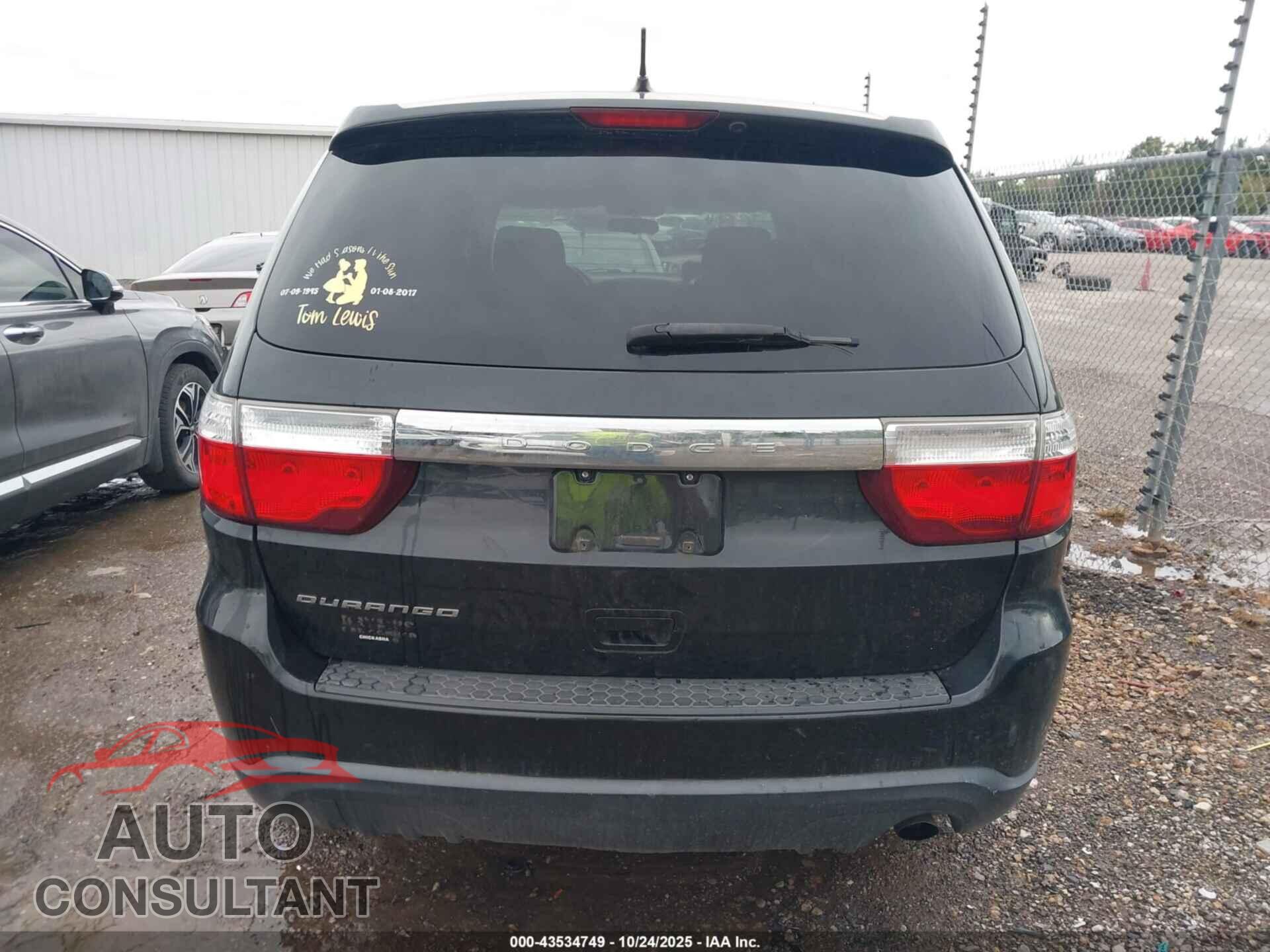 DODGE DURANGO 2013 - 1C4RDHAG0DC672571