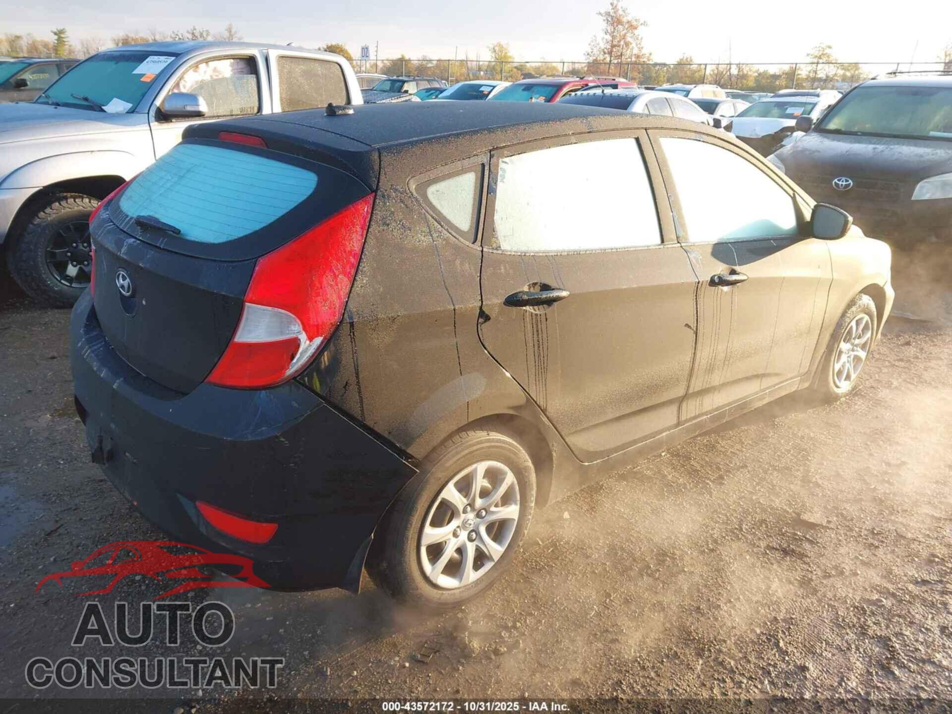 HYUNDAI ACCENT 2012 - KMHCT5AE4CU049092