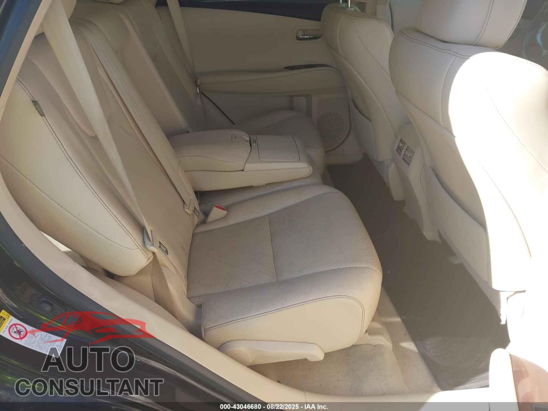 LEXUS RX 350 2015 - 2T2BK1BA5FC277512
