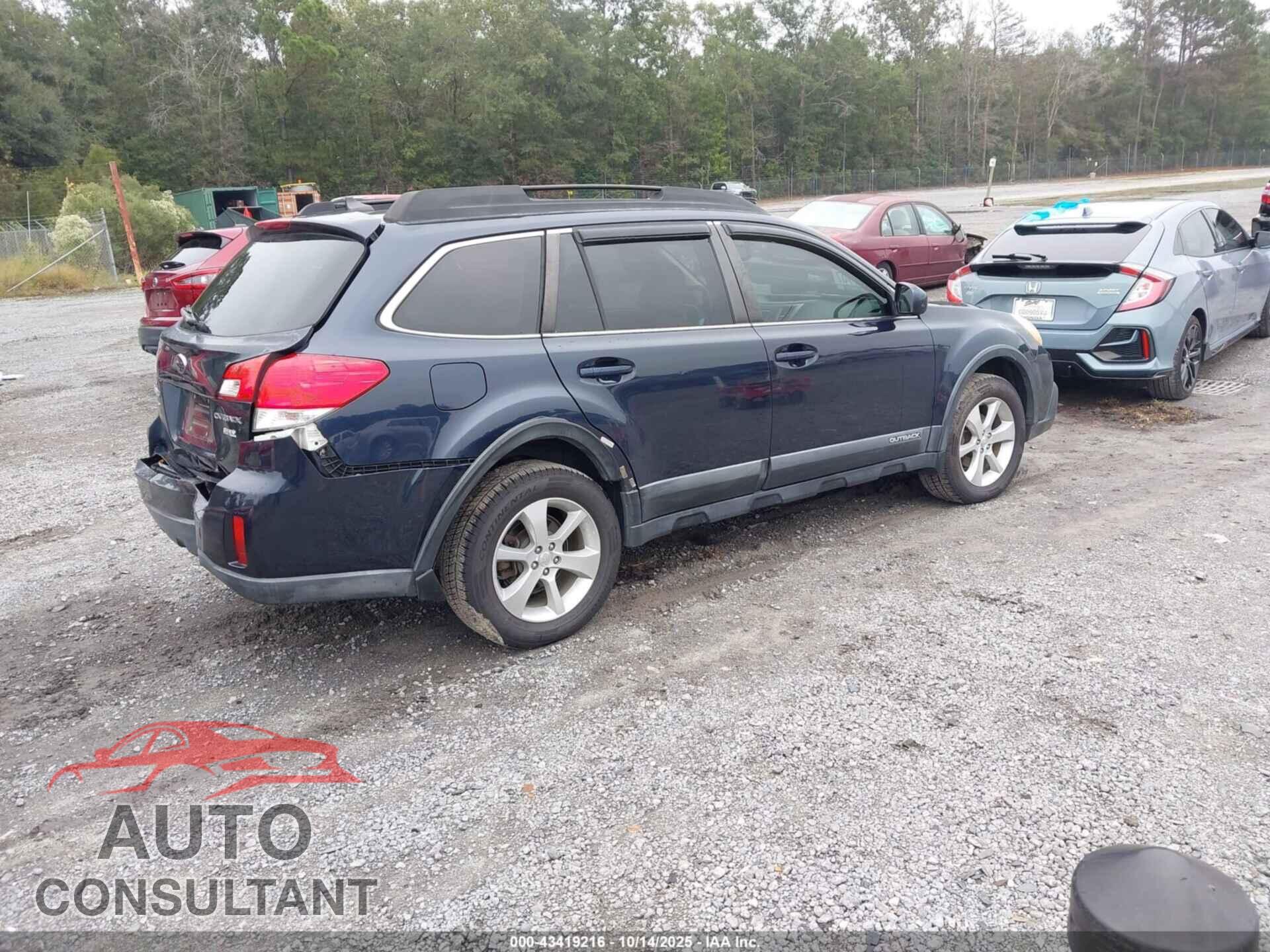 SUBARU OUTBACK 2013 - 4S4BRBKC9D3325554