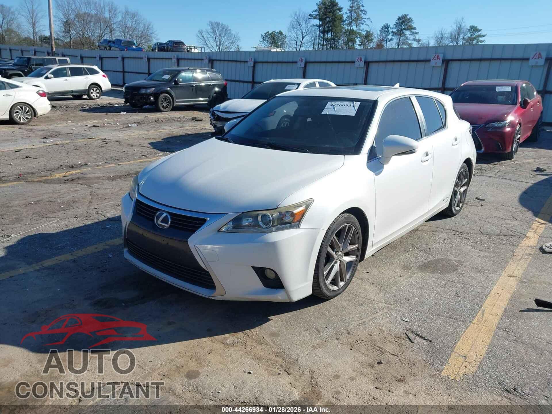 LEXUS CT 200H 2014 - JTHKD5BH4E2203738
