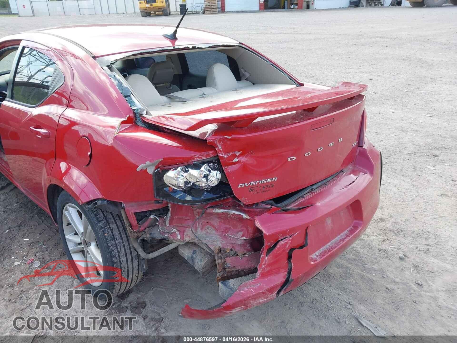 DODGE AVENGER 2012 - 1C3CDZCB4CN183160