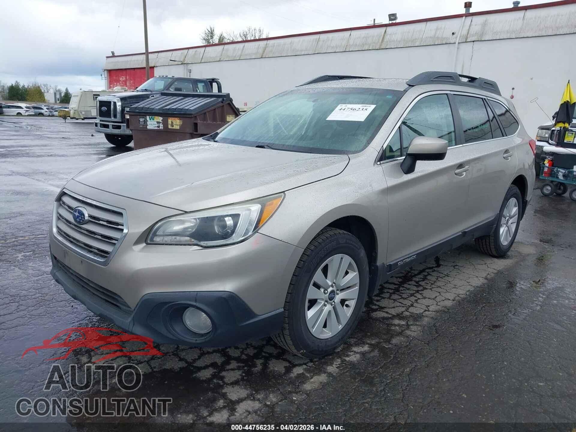 SUBARU OUTBACK 2015 - 4S4BSBCC4F3208583
