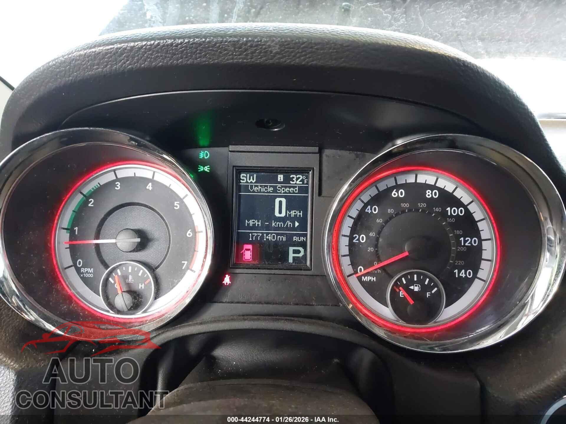 DODGE DURANGO 2012 - 1C4SDJET1CC202628