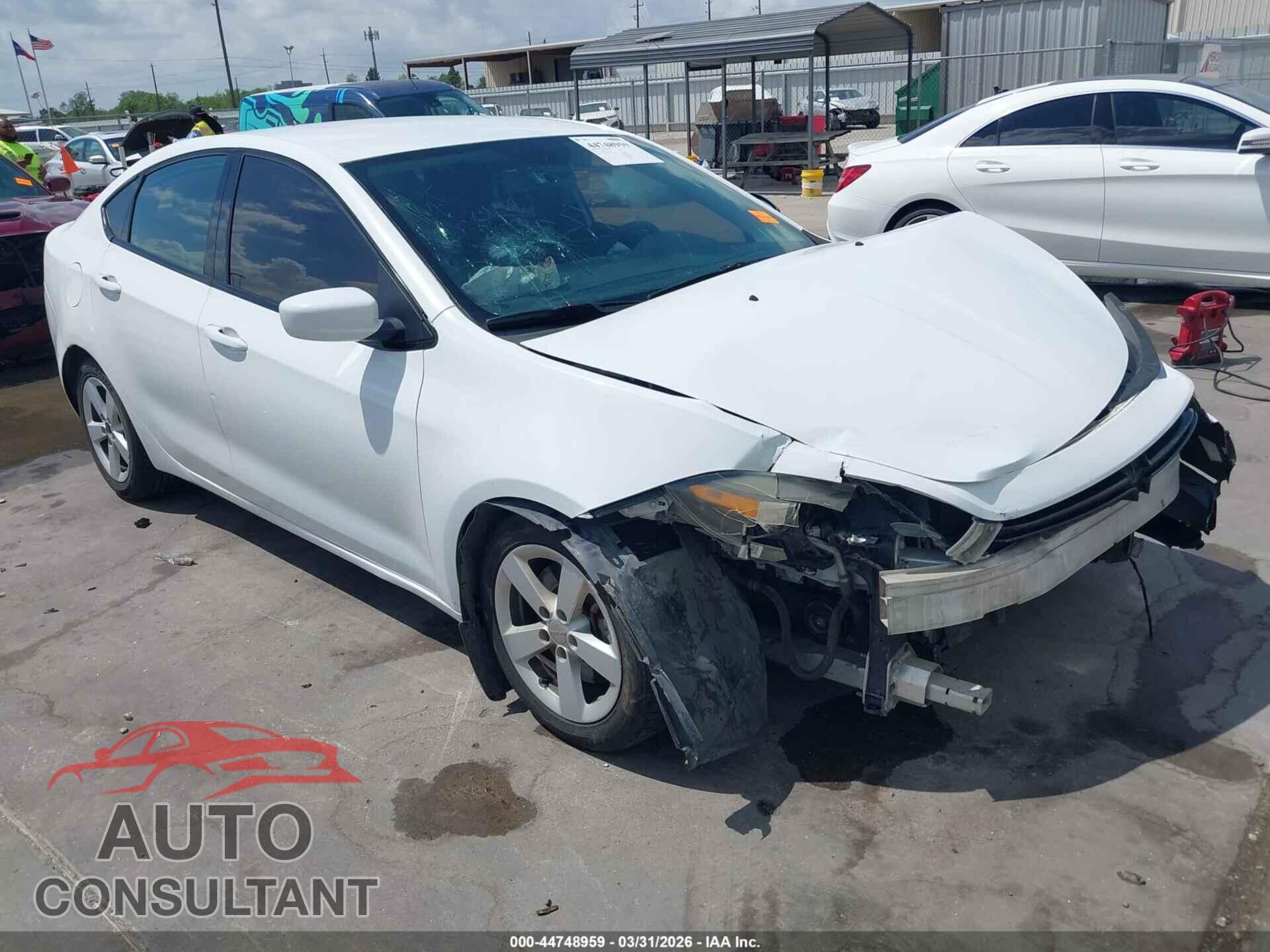 DODGE DART 2015 - 1C3CDFBB6FD286249
