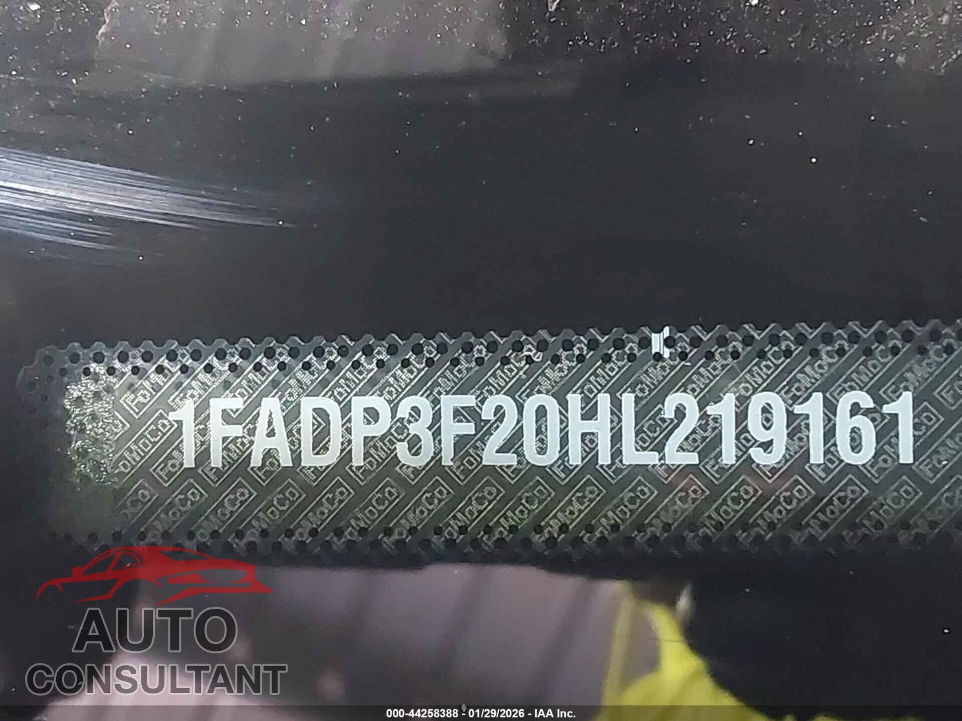 FORD FOCUS 2017 - 1FADP3F20HL219161