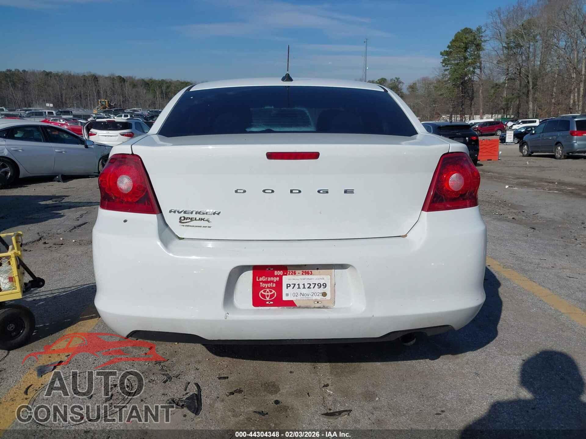 DODGE AVENGER 2014 - 1C3CDZAB4EN203123