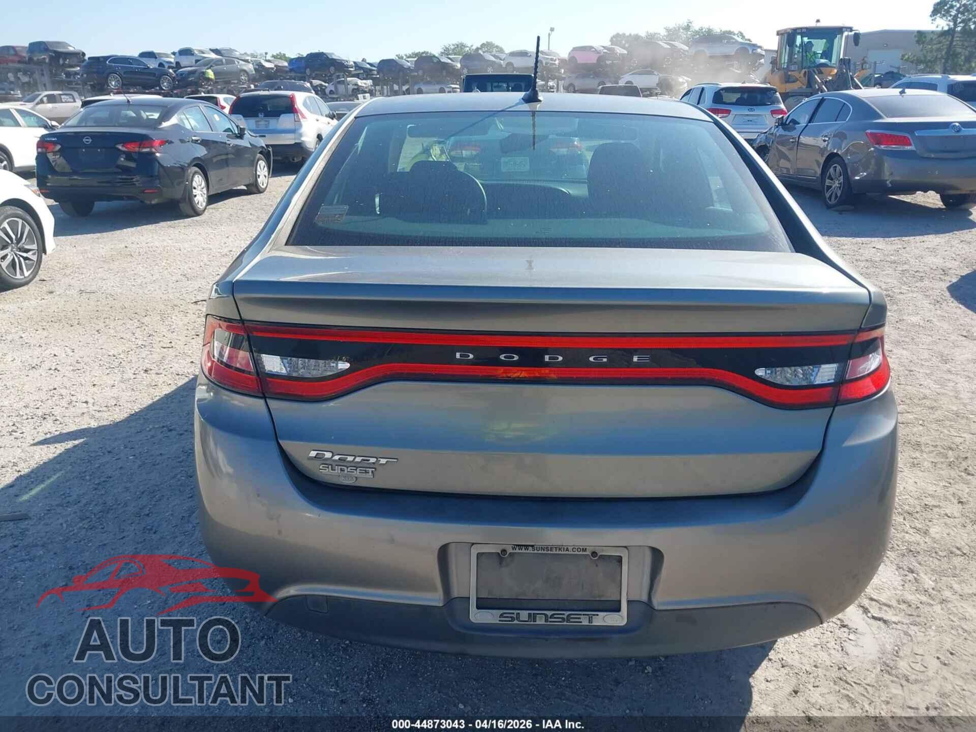 DODGE DART 2013 - 1C3CDFAA9DD292505