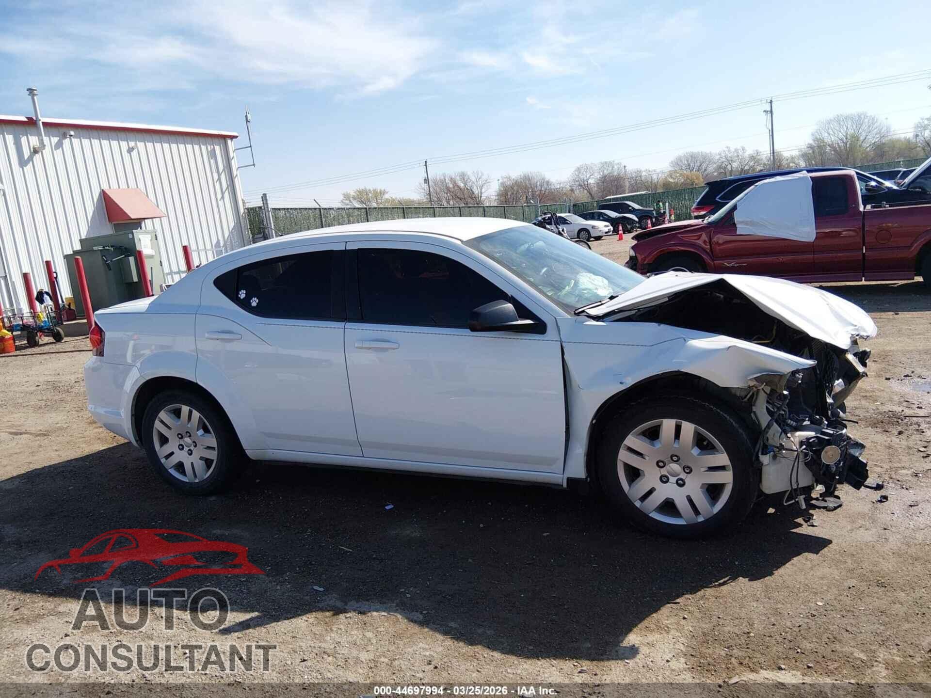 DODGE AVENGER 2013 - 1C3CDZAB9DN677227