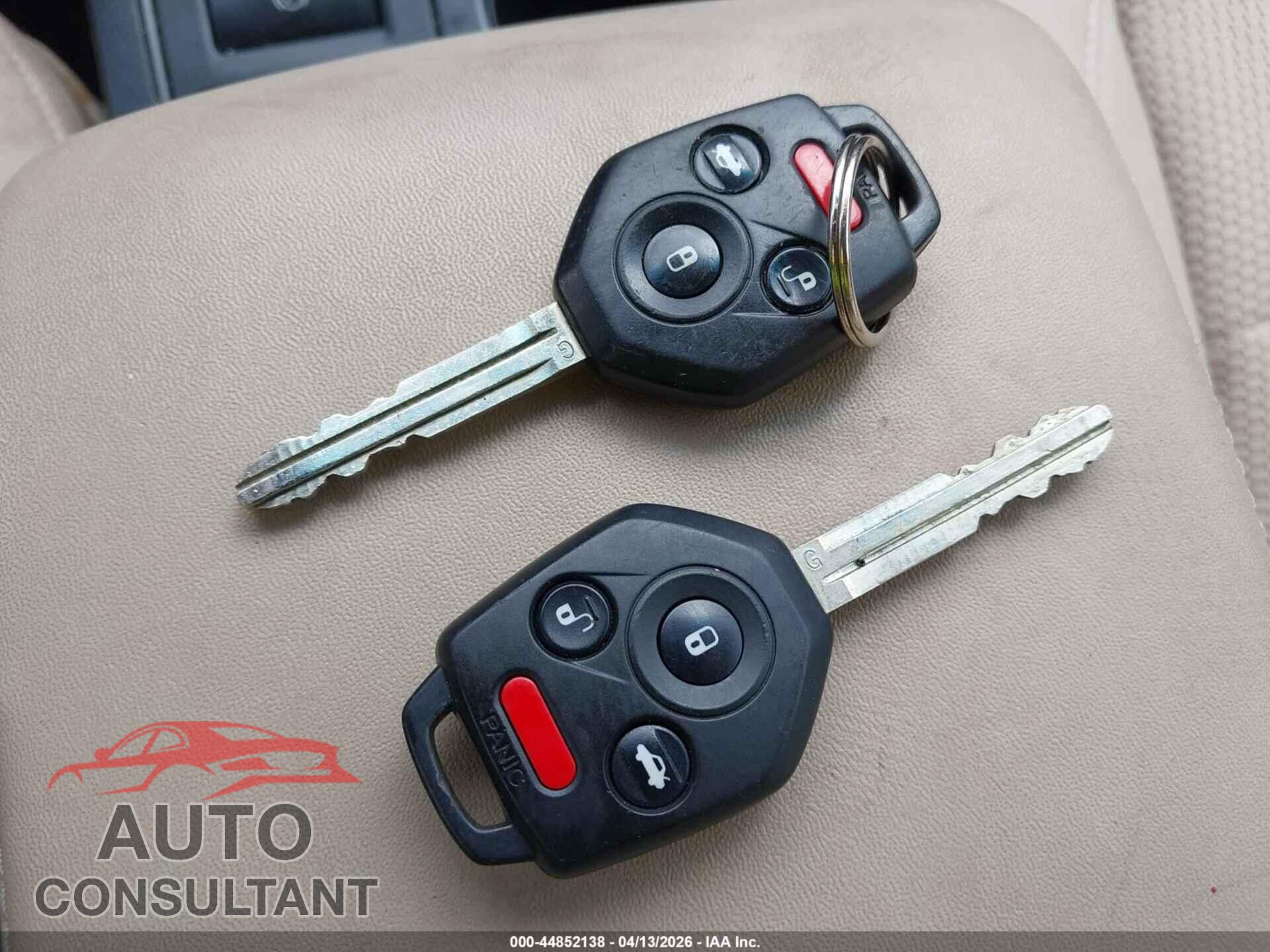 SUBARU OUTBACK 2017 - 4S4BSACC7H3314328