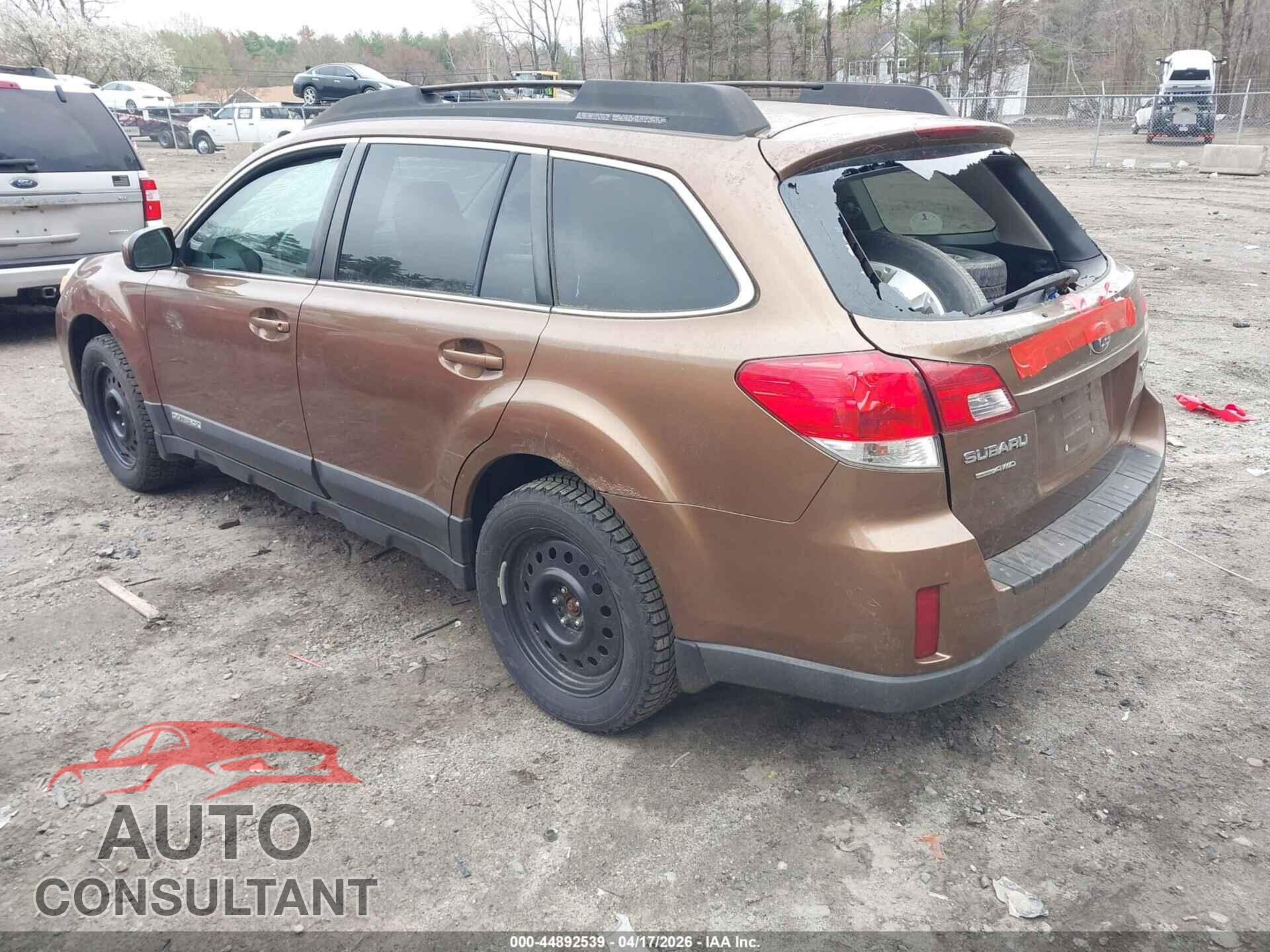 SUBARU OUTBACK 2011 - 4S4BRBCC4B3314862
