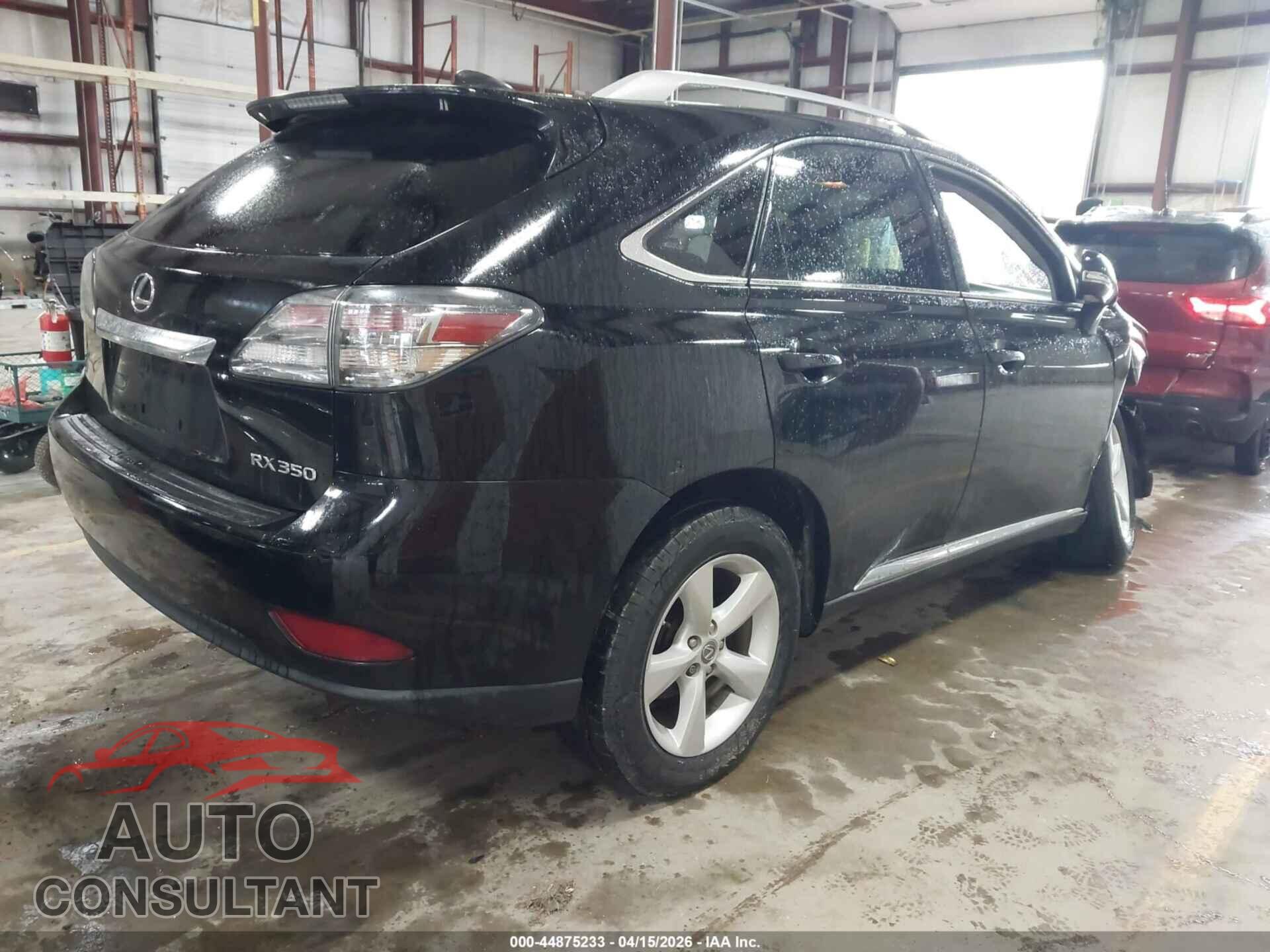 LEXUS RX 350 2012 - 2T2BK1BA6CC139439