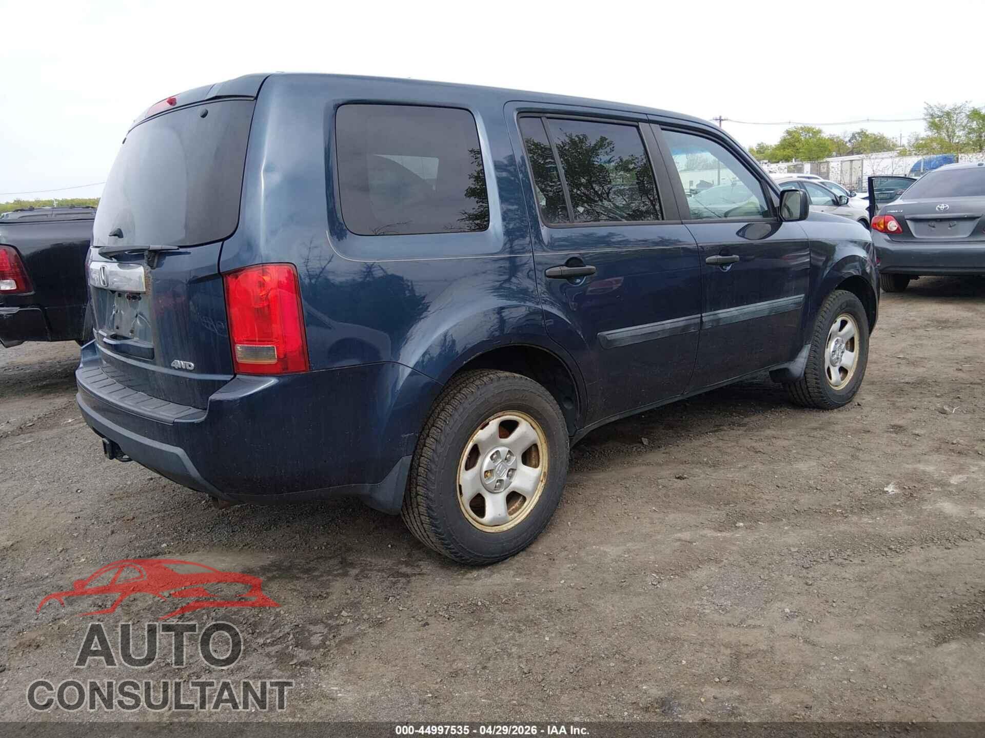 HONDA PILOT 2011 - 5FNYF4H25BB037015