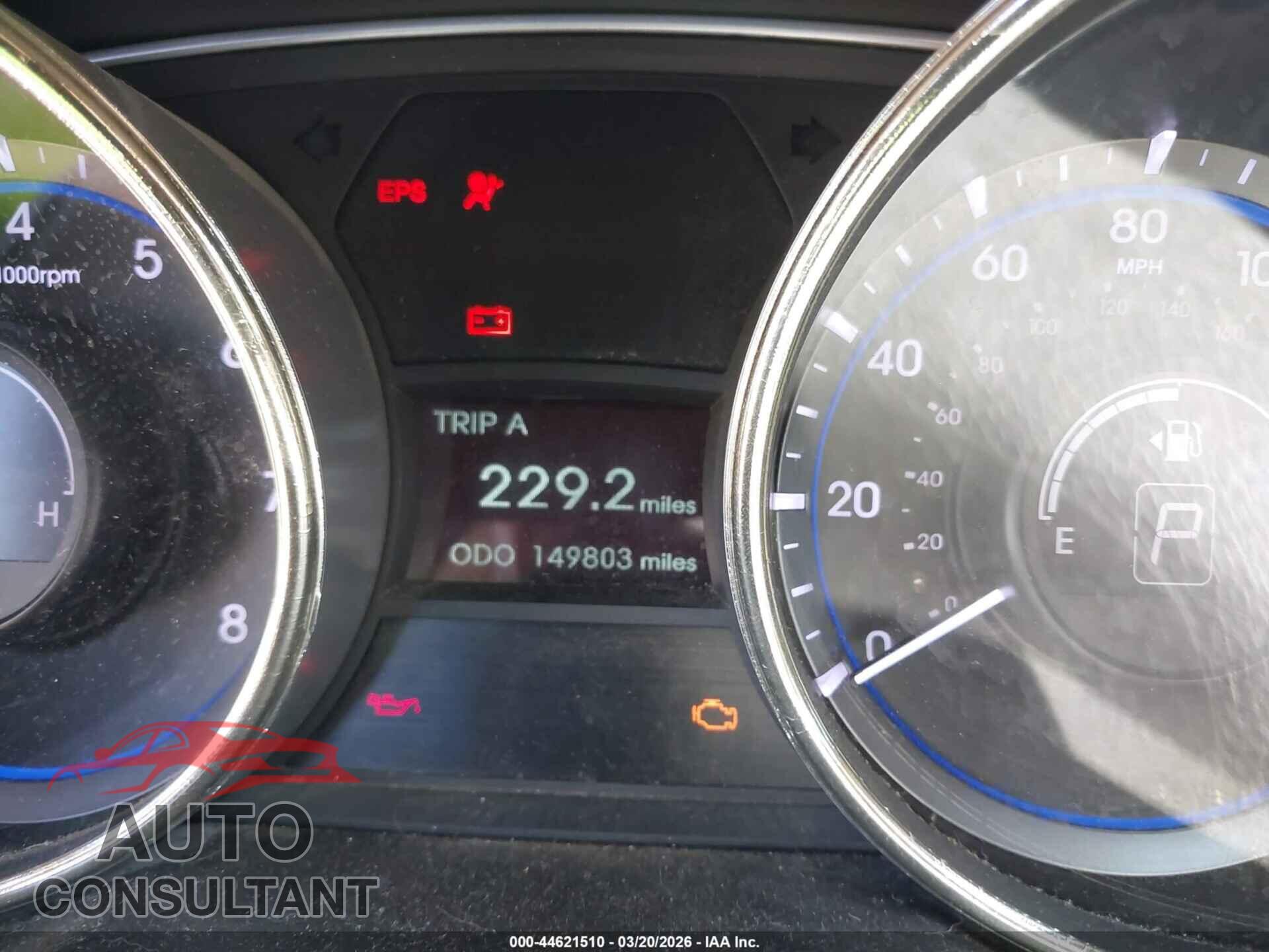 HYUNDAI SONATA 2012 - 5NPEC4AC2CH366367