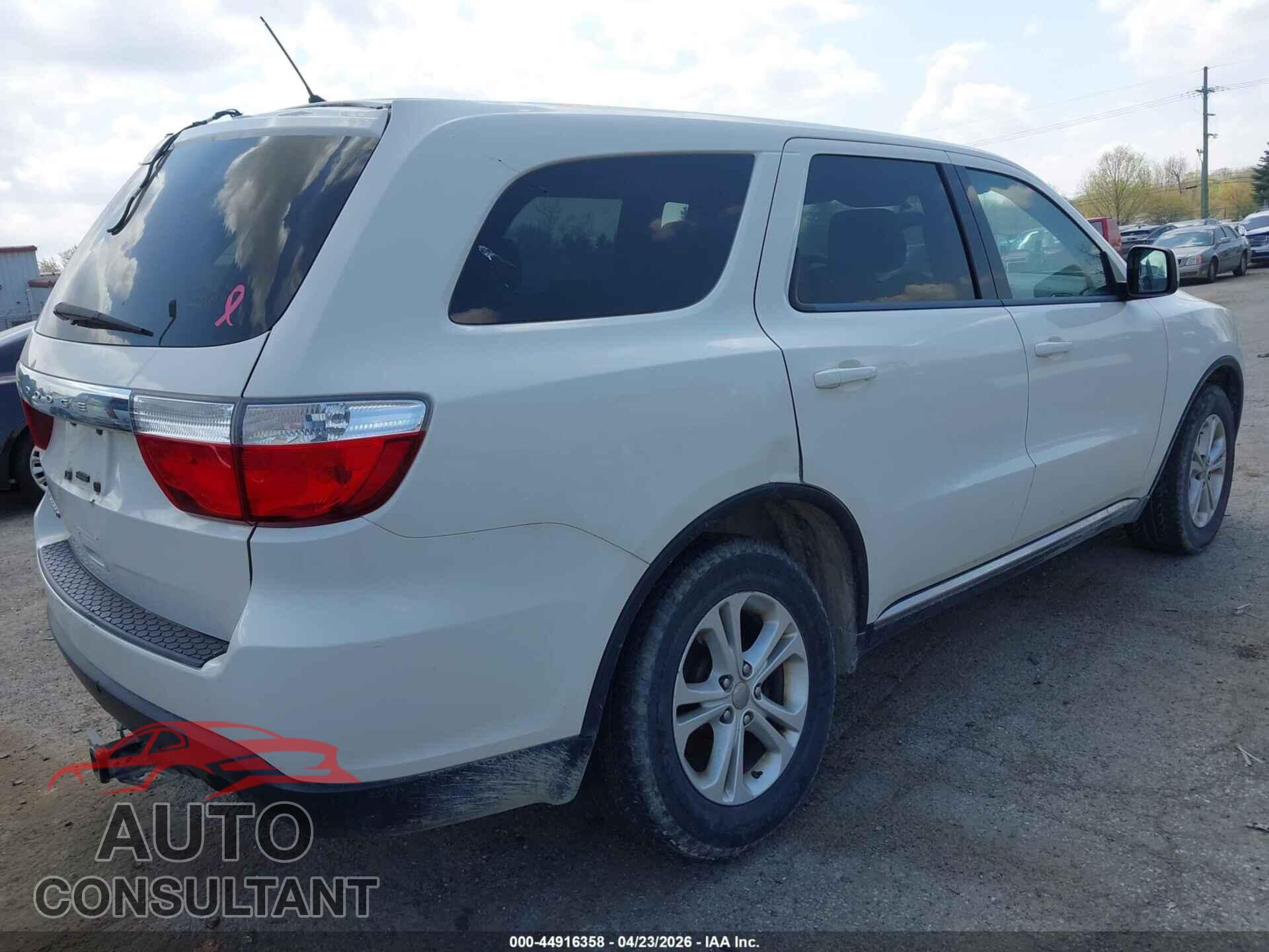 DODGE DURANGO 2012 - 1C4RDJAG5CC291837