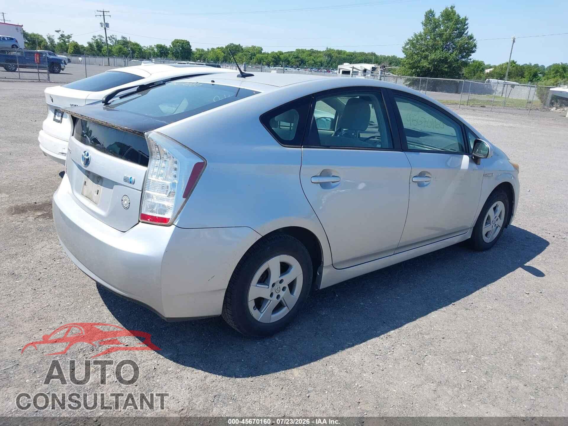 TOYOTA PRIUS 2010 - JTDKN3DU2A1310056