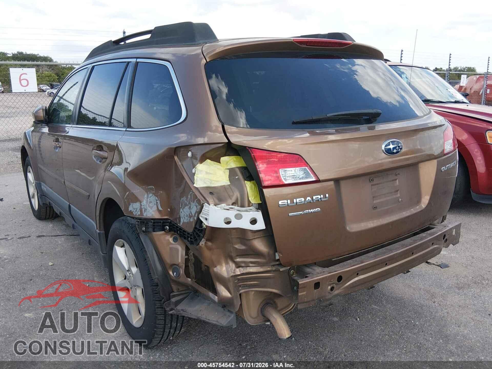 SUBARU OUTBACK 2013 - 4S4BRCBC6D3303548