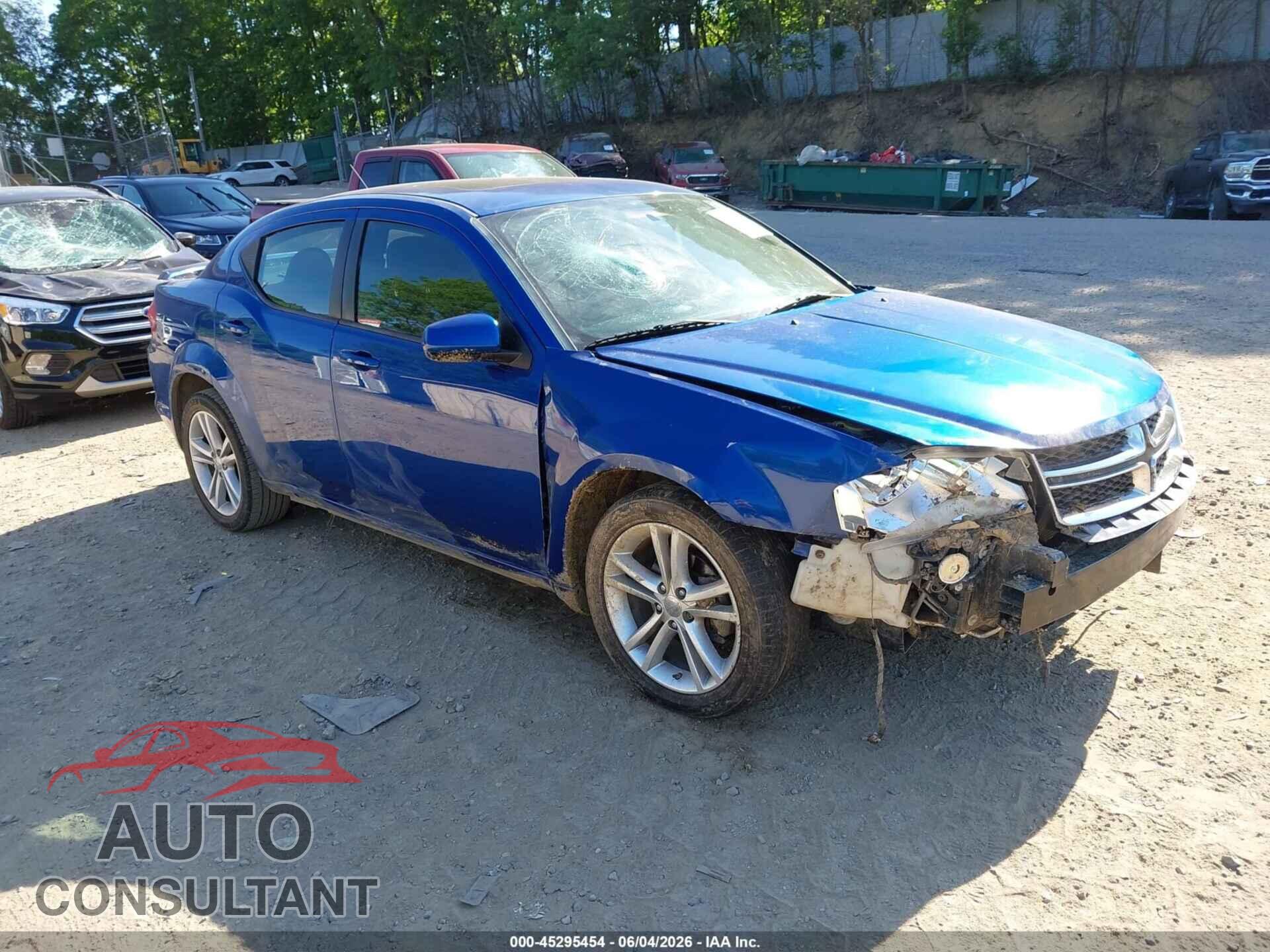 DODGE AVENGER 2012 - 1C3CDZEG5CN194385