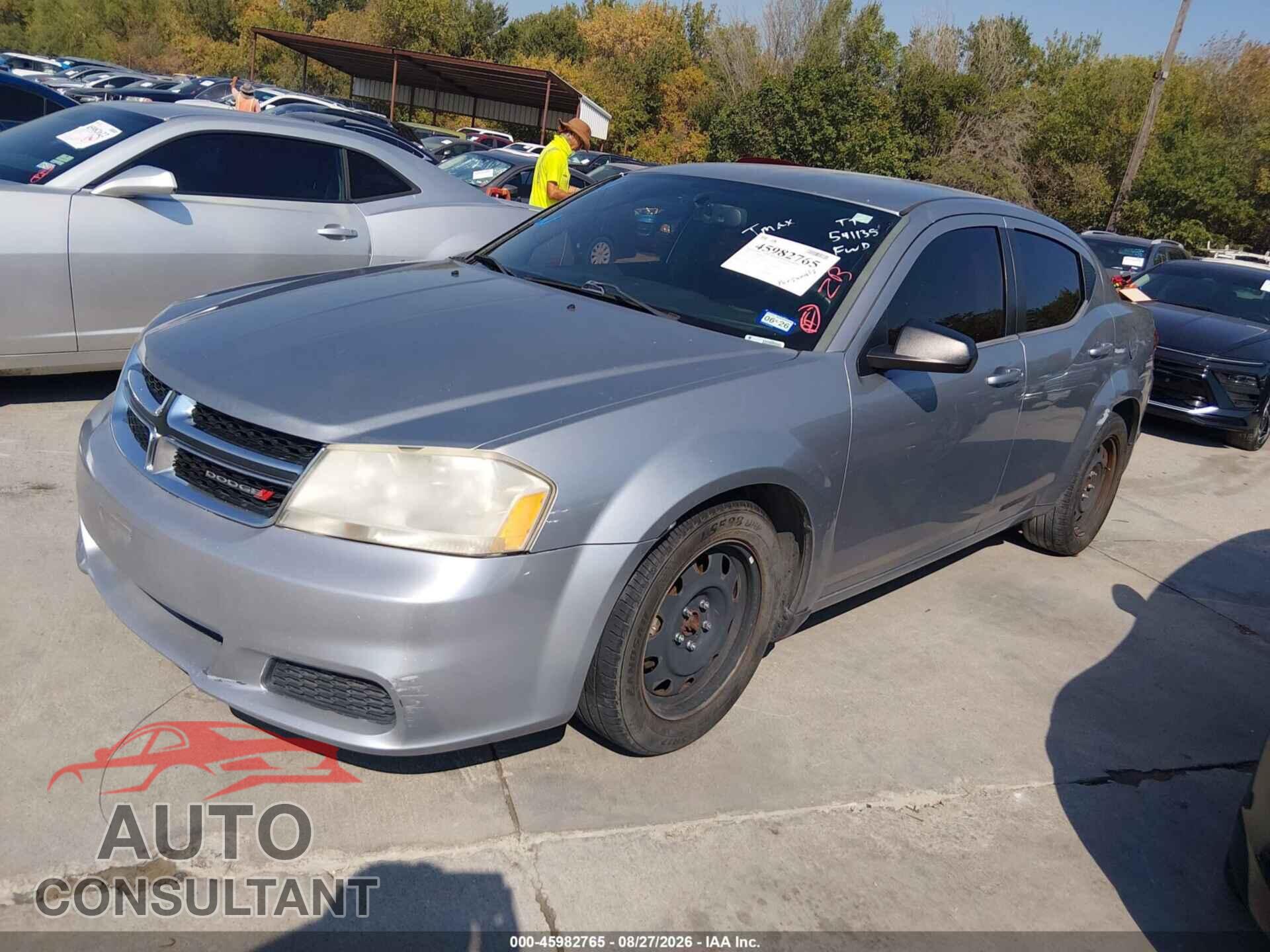 DODGE AVENGER 2013 - 1C3CDZAB4DN541135