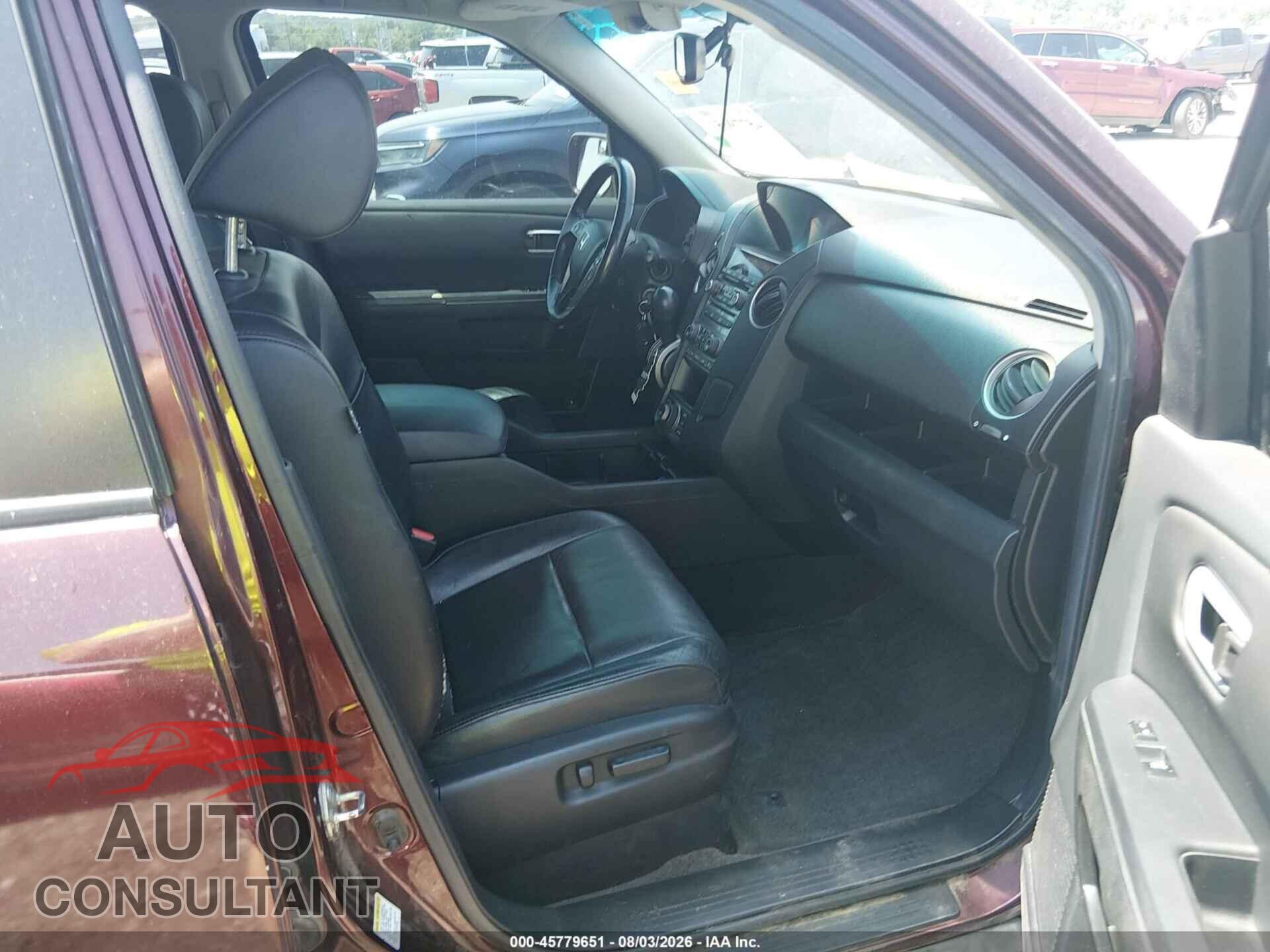 HONDA PILOT 2012 - 5FNYF3H91CB024366
