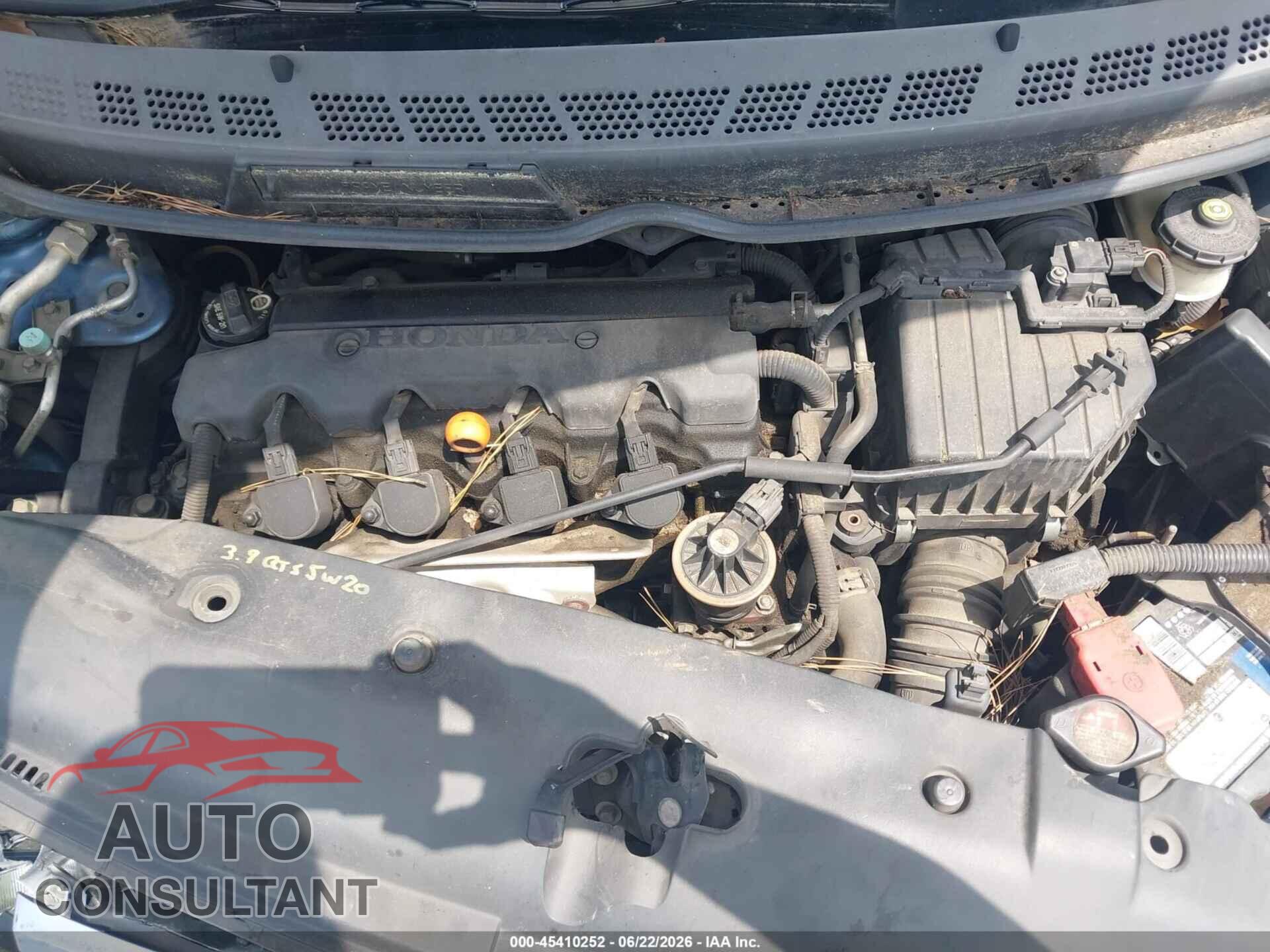 HONDA CIVIC 2009 - 1HGFA16829L009094