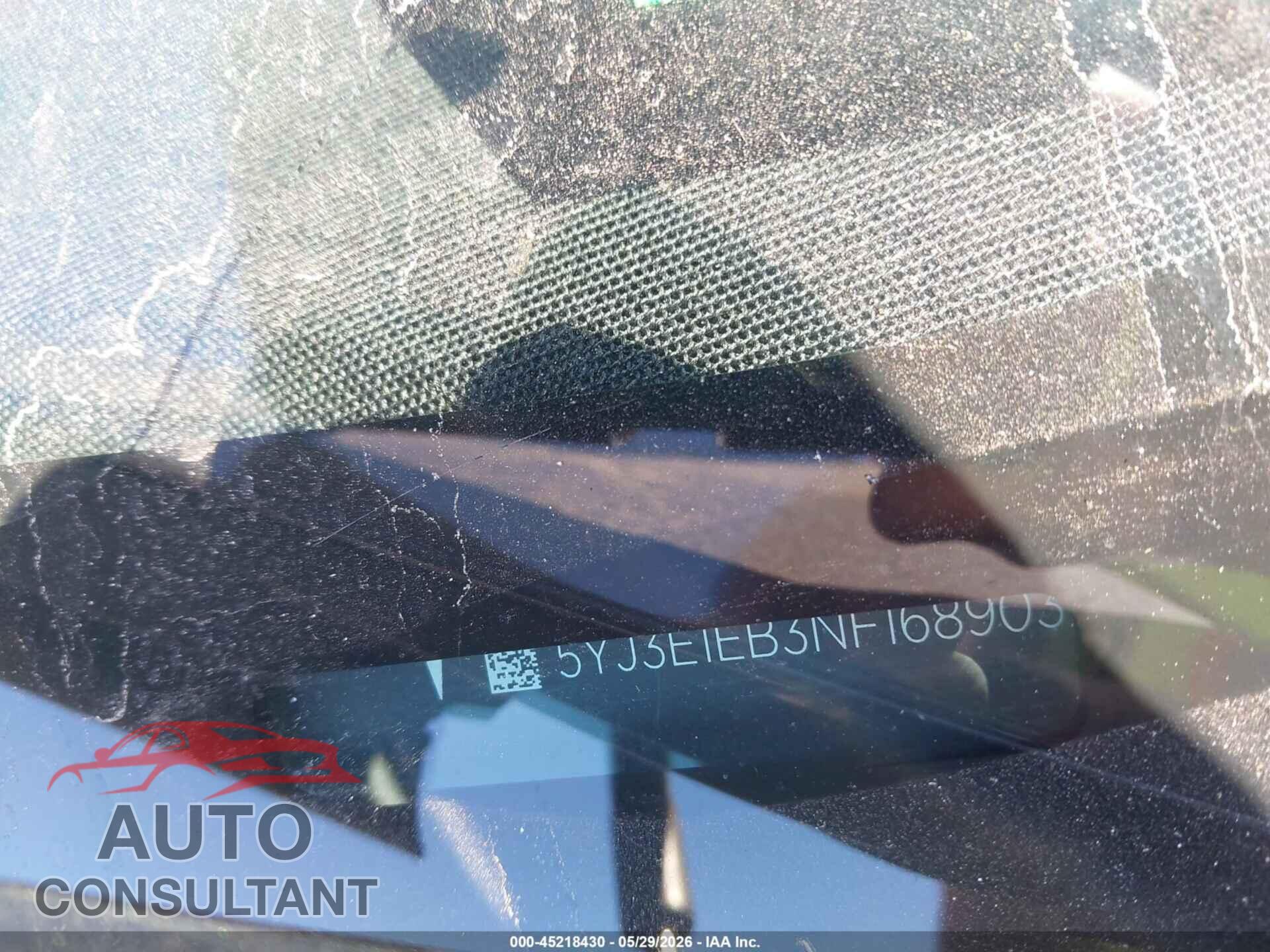 TESLA MODEL 3 2022 - 5YJ3E1EB3NF168903