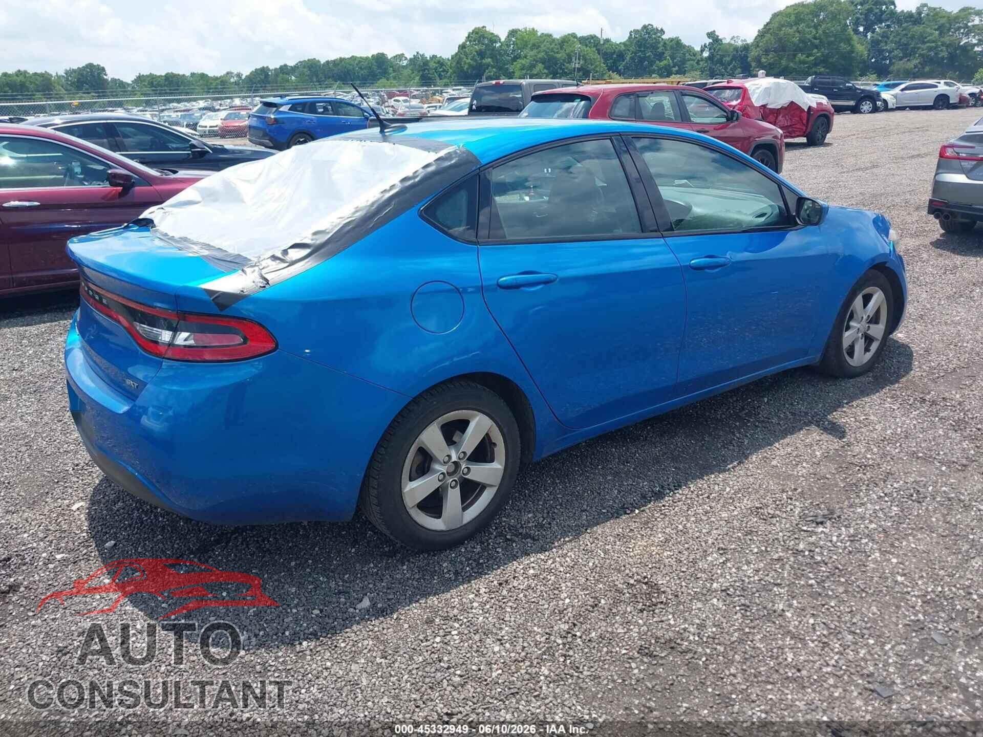 DODGE DART 2015 - 1C3CDFBB6FD374153