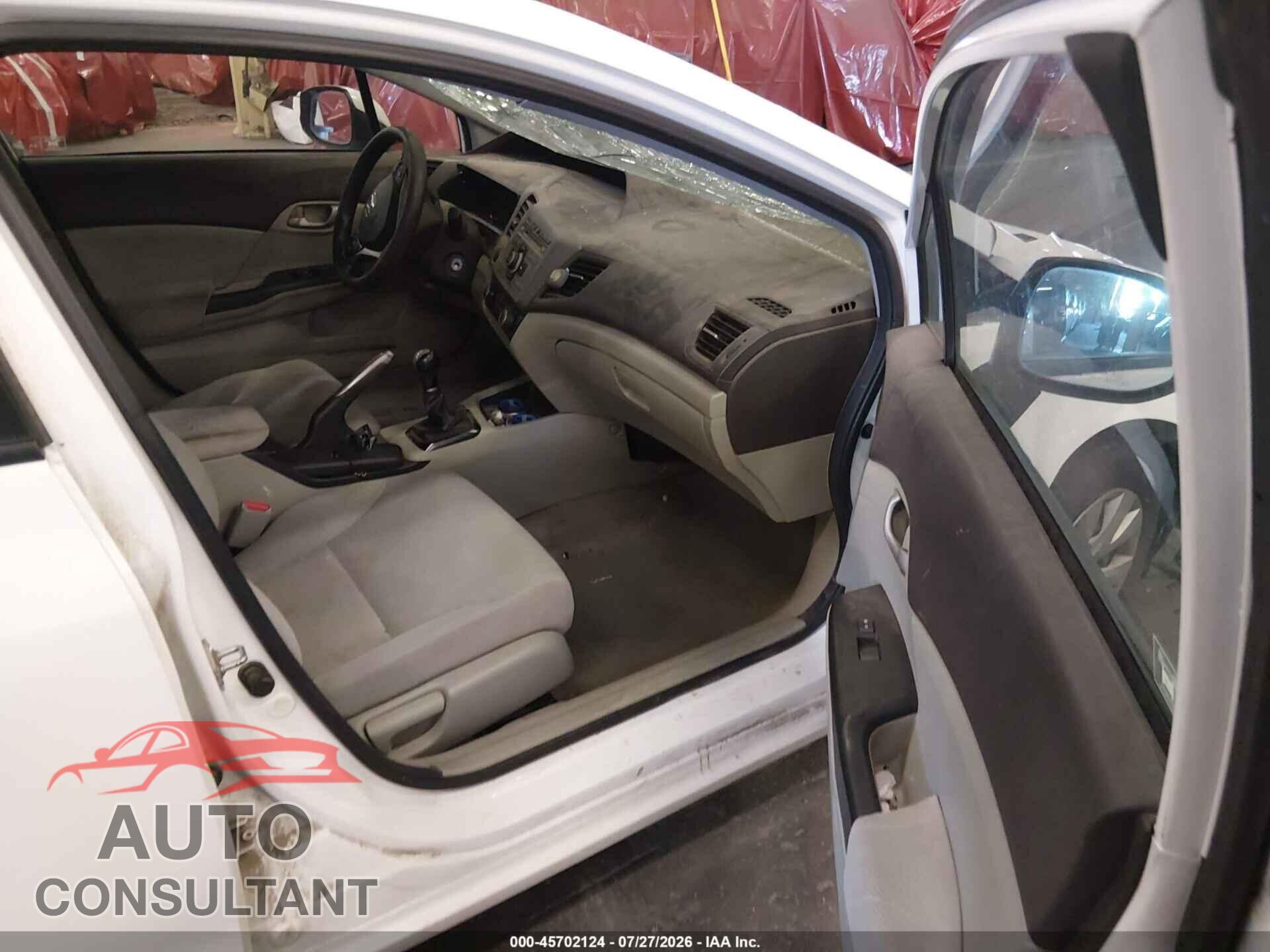HONDA CIVIC 2012 - 19XFB2E50CE057797