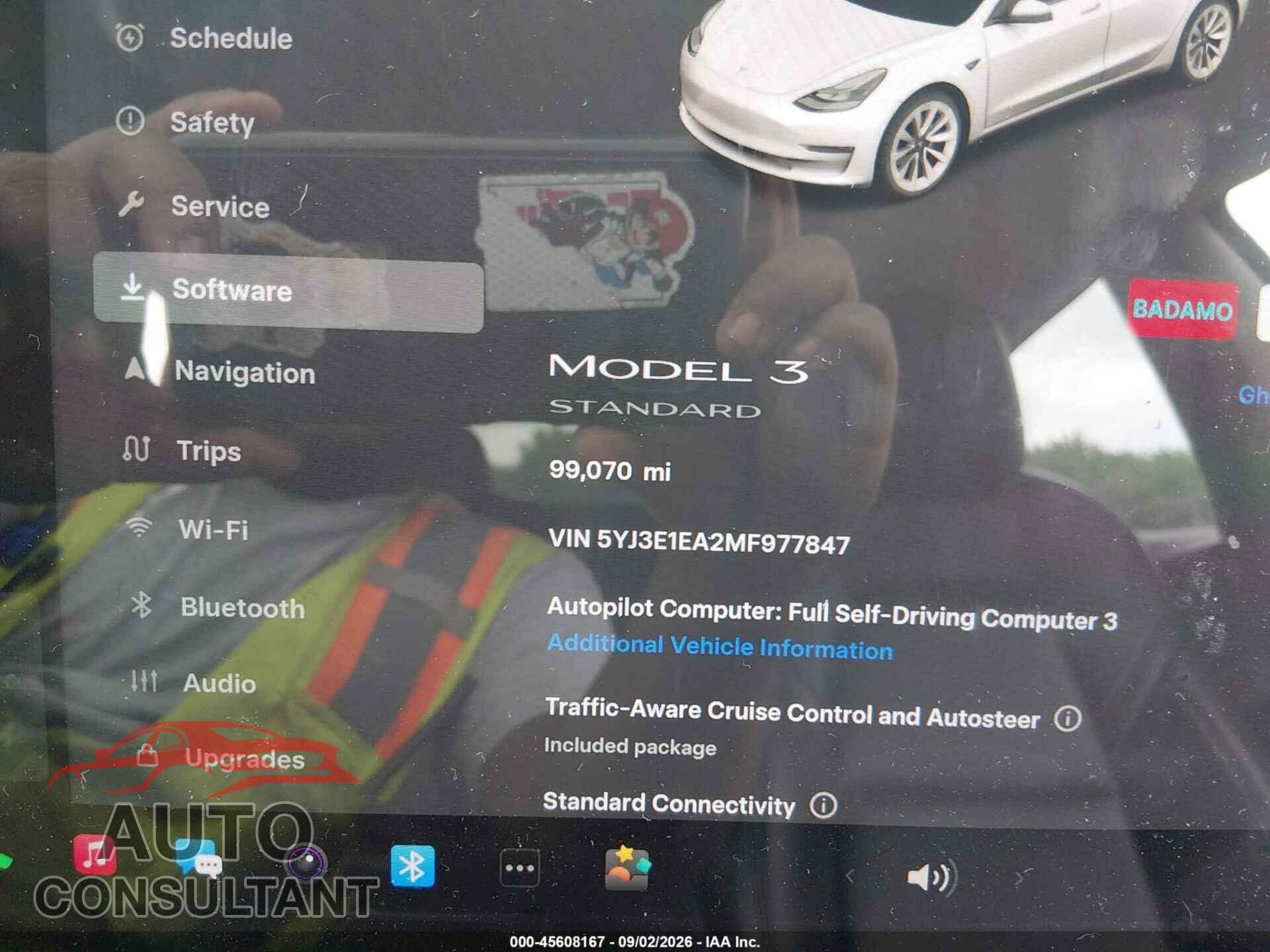 TESLA MODEL 3 2021 - 5YJ3E1EA2MF977847