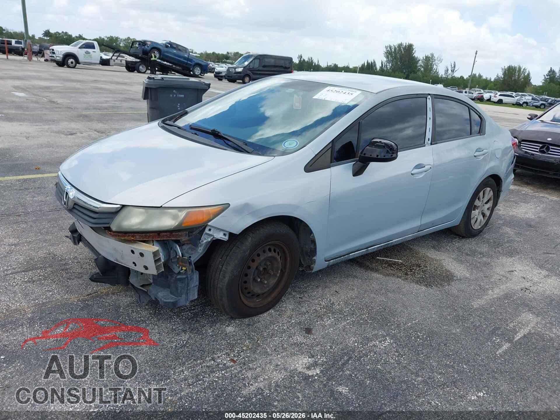 HONDA CIVIC 2012 - 2HGFB2F54CH530072