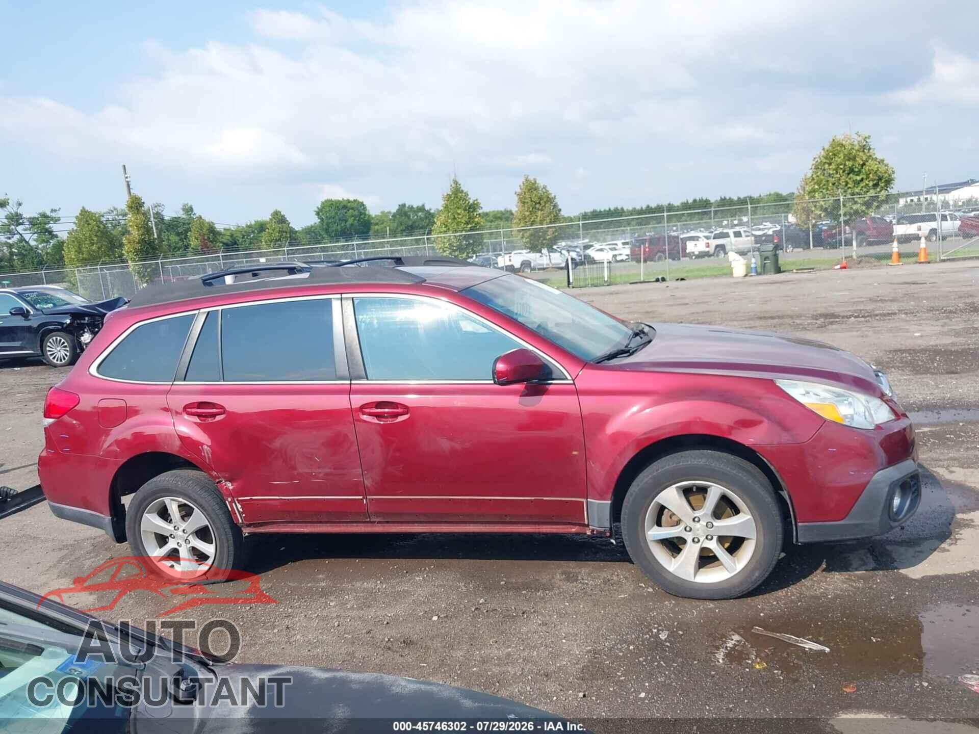 SUBARU OUTBACK 2013 - 4S4BRBKC7D3233438