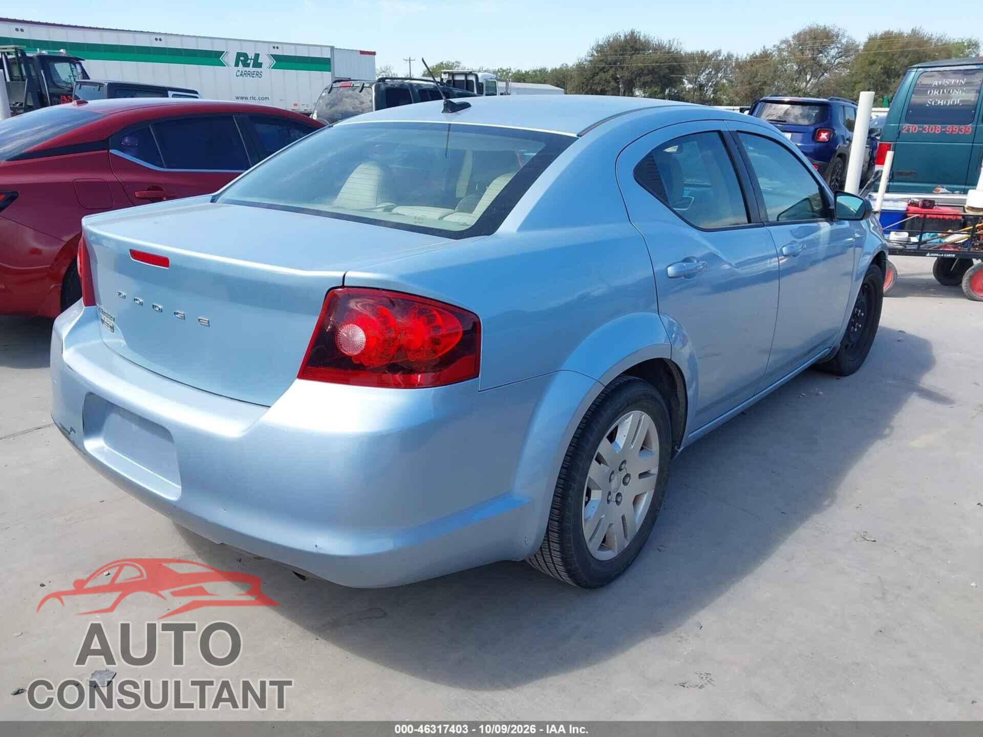 DODGE AVENGER 2013 - 1C3CDZAB7DN653802