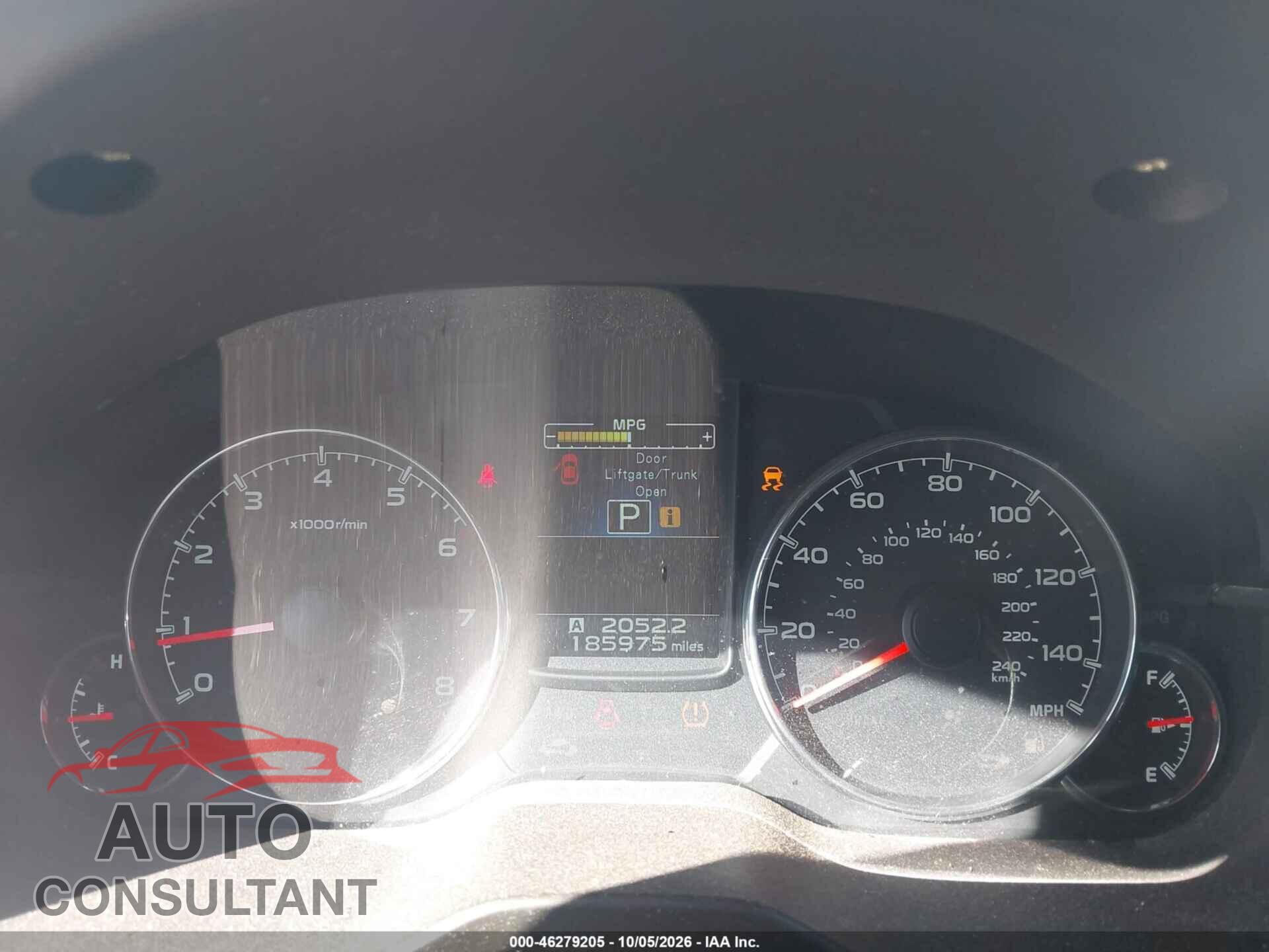 SUBARU OUTBACK 2013 - 4S4BRBKC6D3214640