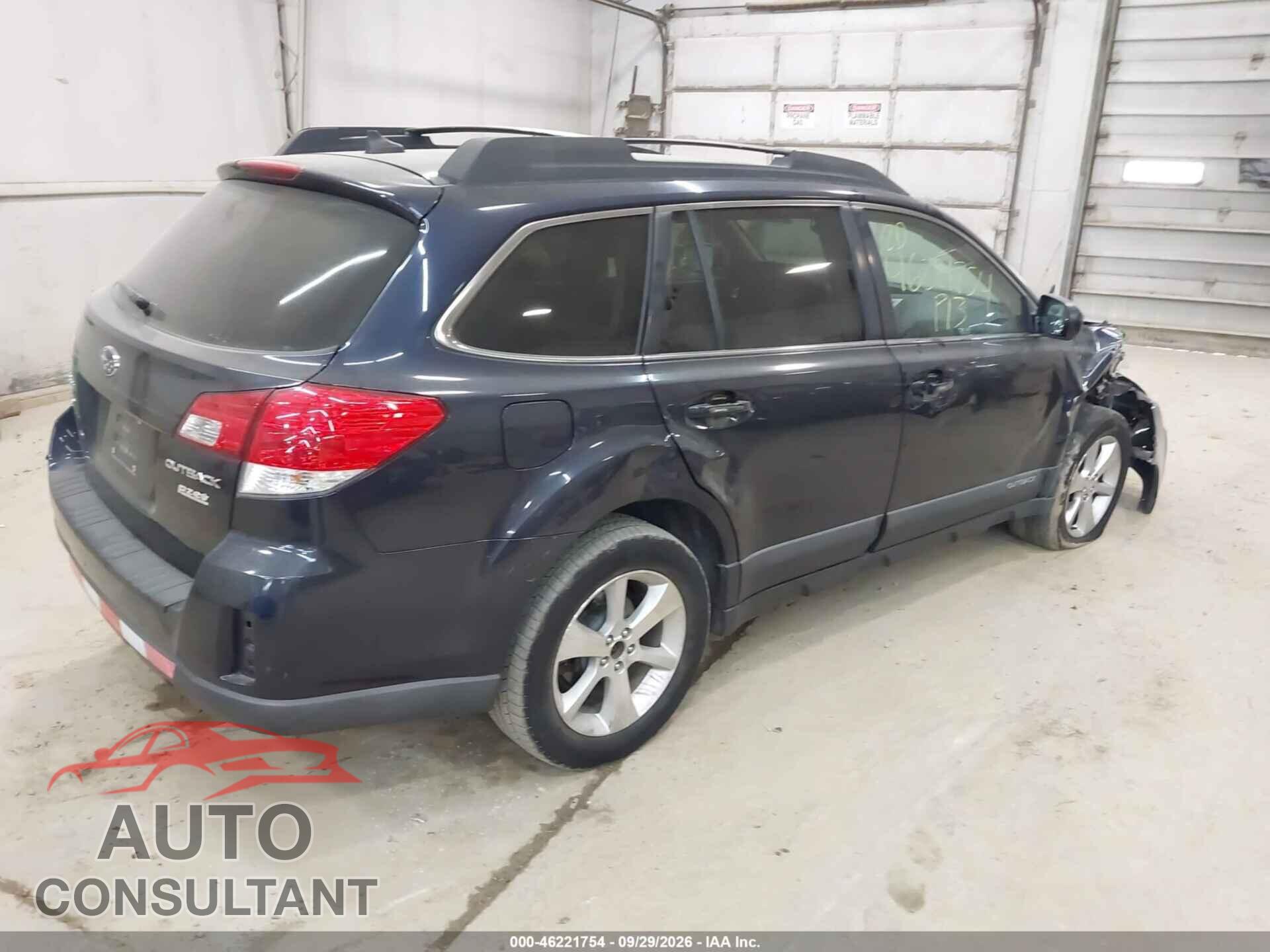 SUBARU OUTBACK 2013 - 4S4BRBKC6D3241966